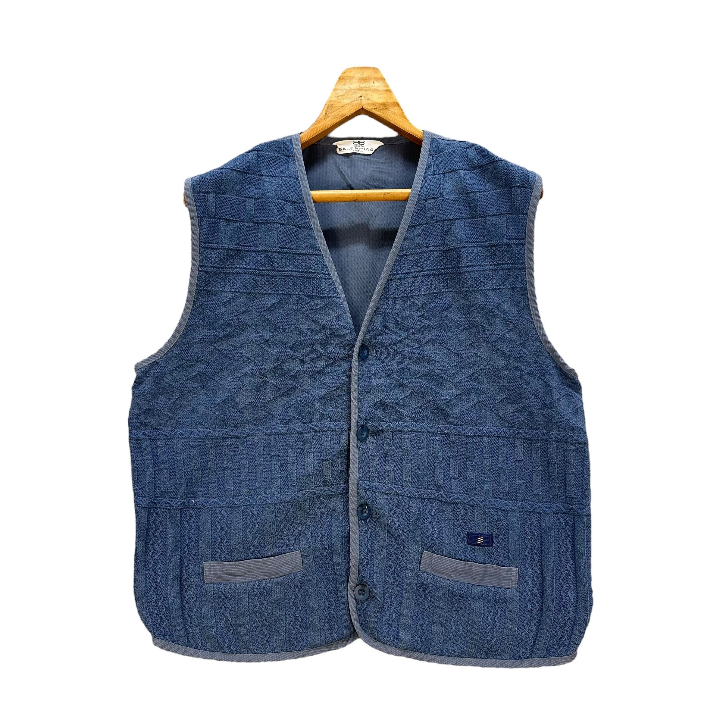 Balenciaga Balenciaga Sports Paris Blue Vest #A8-0202 Size US M / EU 48-50 / 2 - 1 Thumbnail