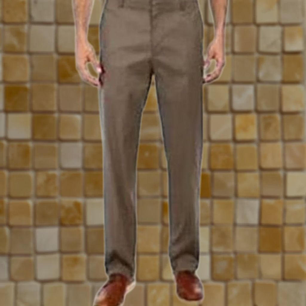 Dockers MENS DOCKERS IRON FREE KHAKI STRAIGHT FLAT DRESS PANTS 34 34 BROWN Size US 34 / EU 50 - 1 Preview