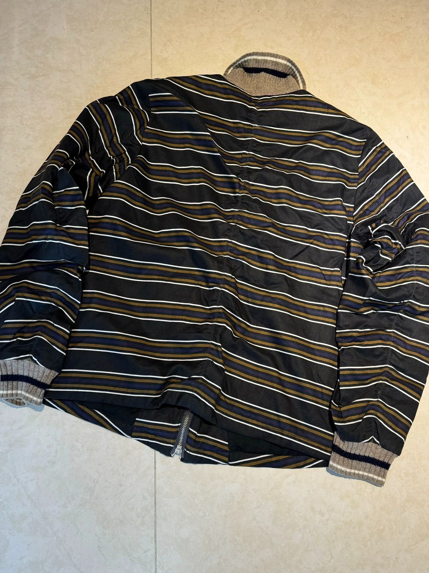 Undercover Undercover stripe zip up bomber back twisted 9/10 Size US L / EU 52-54 / 3 - 5 Thumbnail