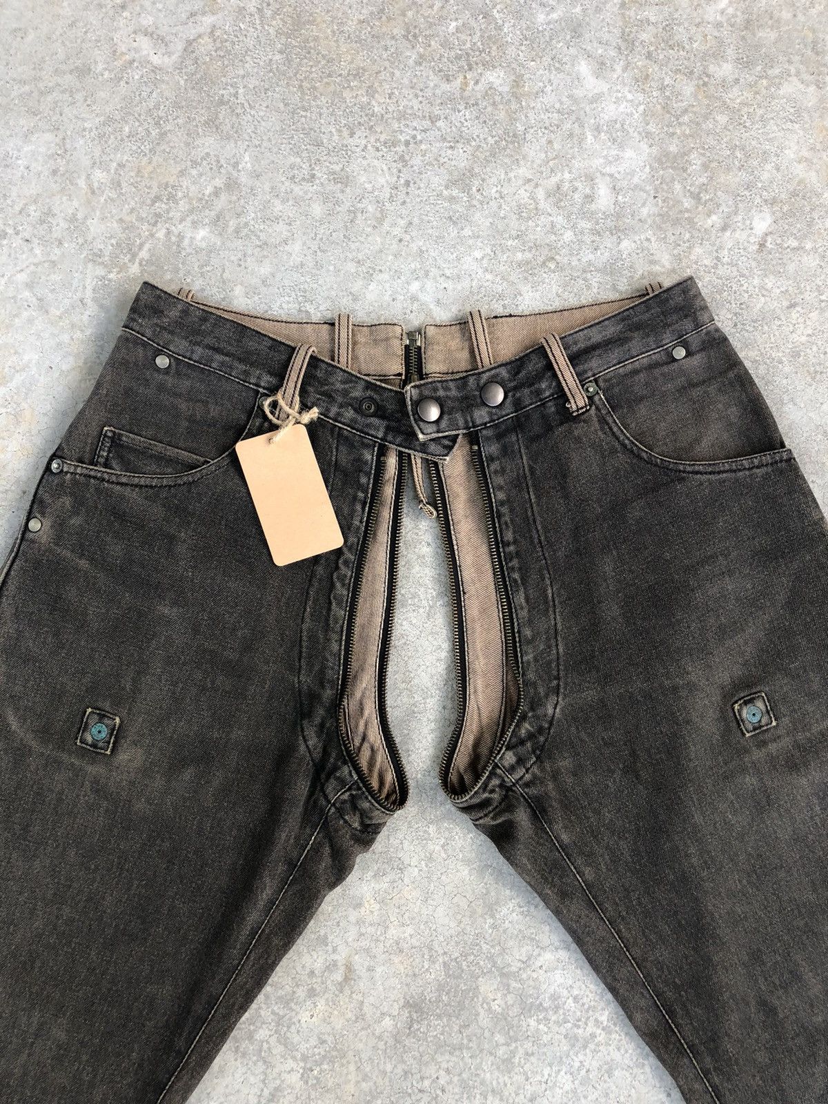 PPFM Rare PPFM Reversible Archive Distressed Jeans Size US 31 - 17 Thumbnail
