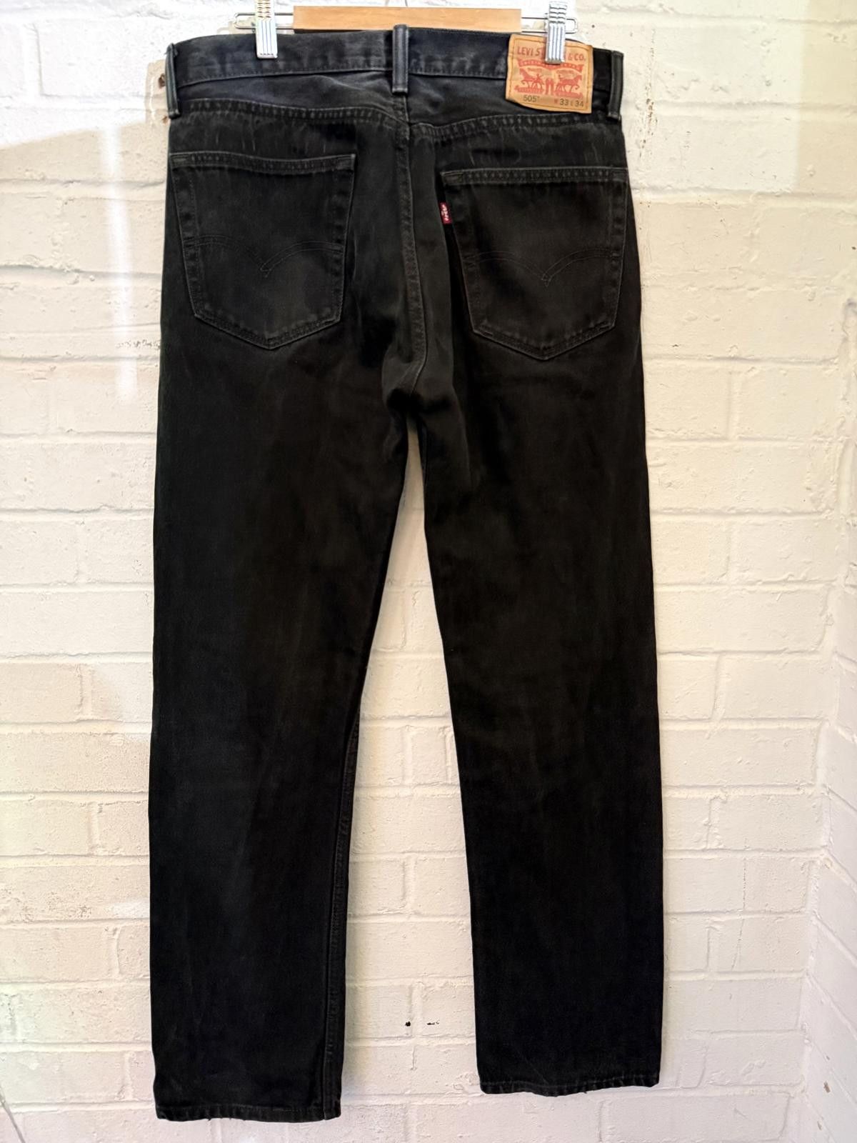Levi's Levi's Black Denim Jeans Size US 32 / EU 48 - 2 Thumbnail
