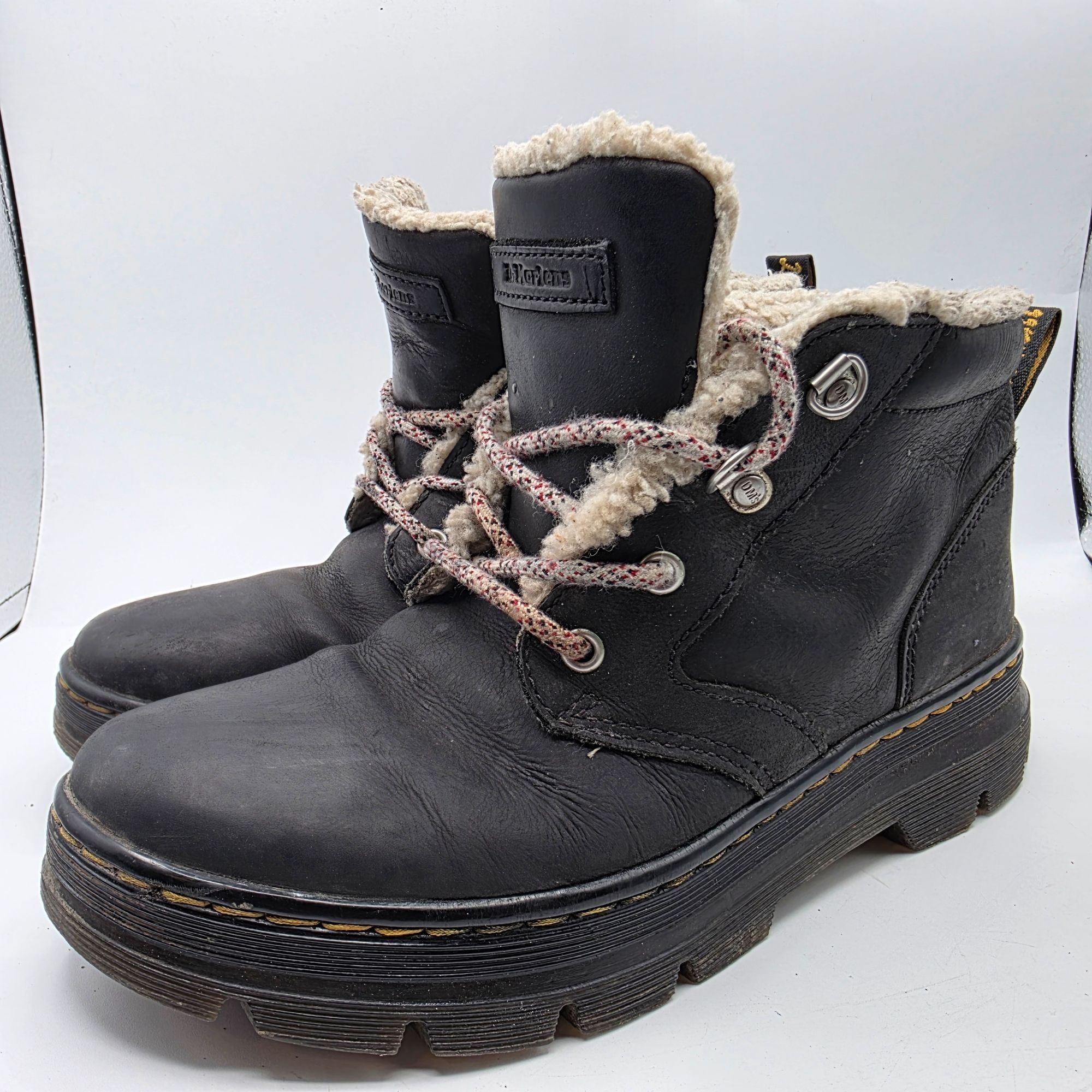 Dr. Martens Dr. Martens Bonny Womens 9 Sherpa Lined Winter Boots Black L Size US 9 / IT 39 - 4 Thumbnail