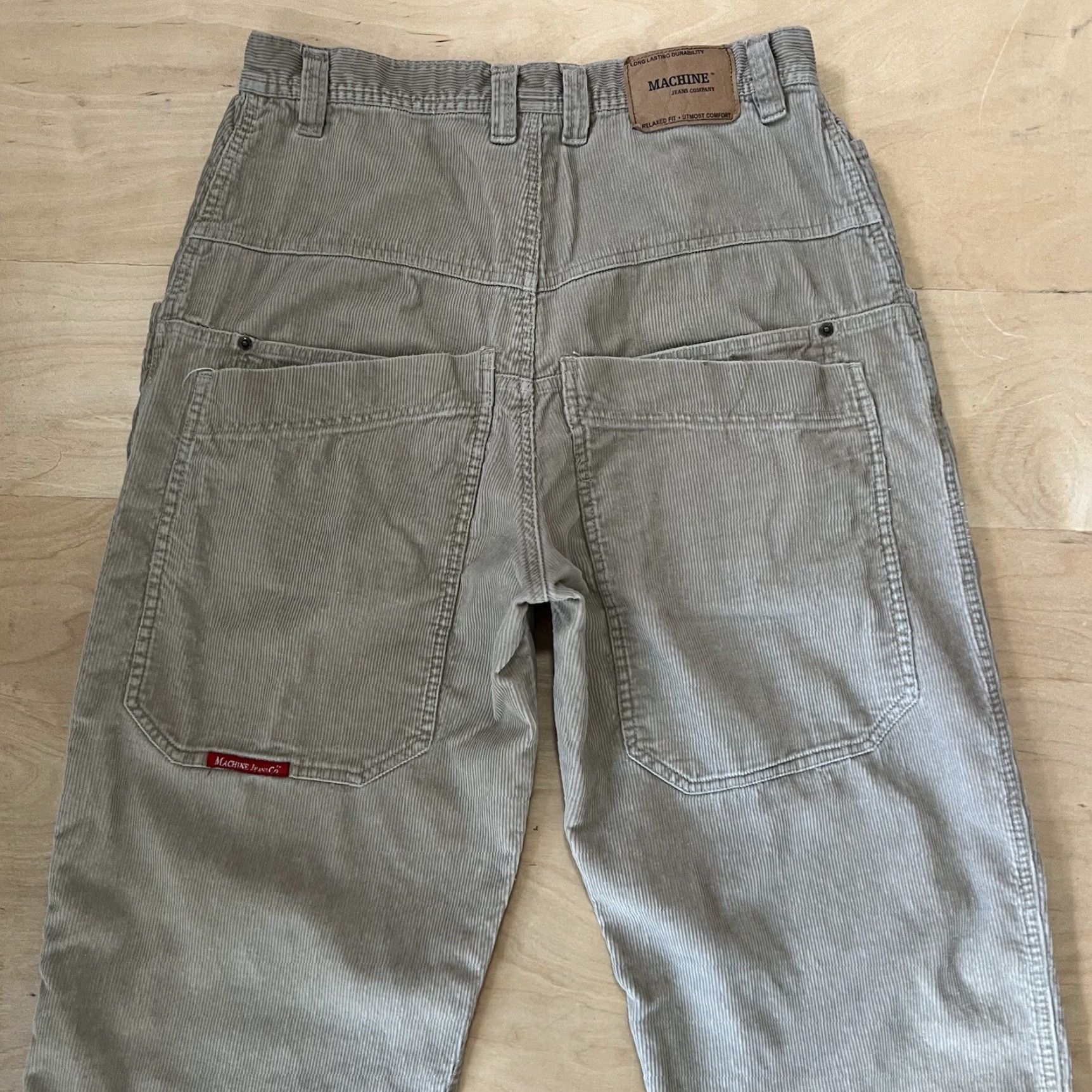 Toy Machine VINTAGE Machine Jeans CO Corduory Pants 31 Beige Baggy Wide Leg Y2K Streetwear Size US 31 - 6 Thumbnail