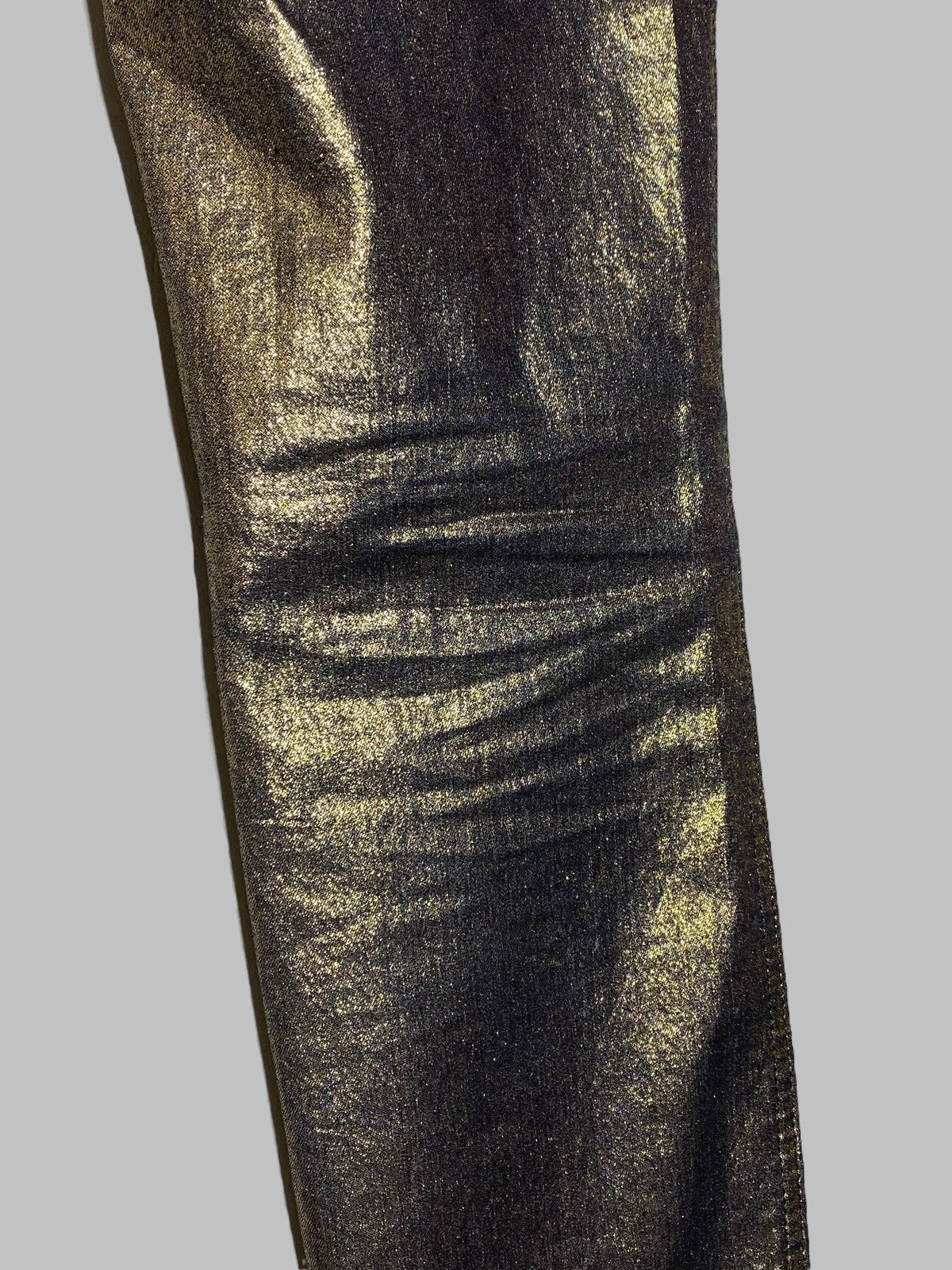 Alice + Olivia Alice + Olivia Shimmer Gold Women’s Pants Made In USA Size 30" / US 8 / IT 44 - 14 Thumbnail