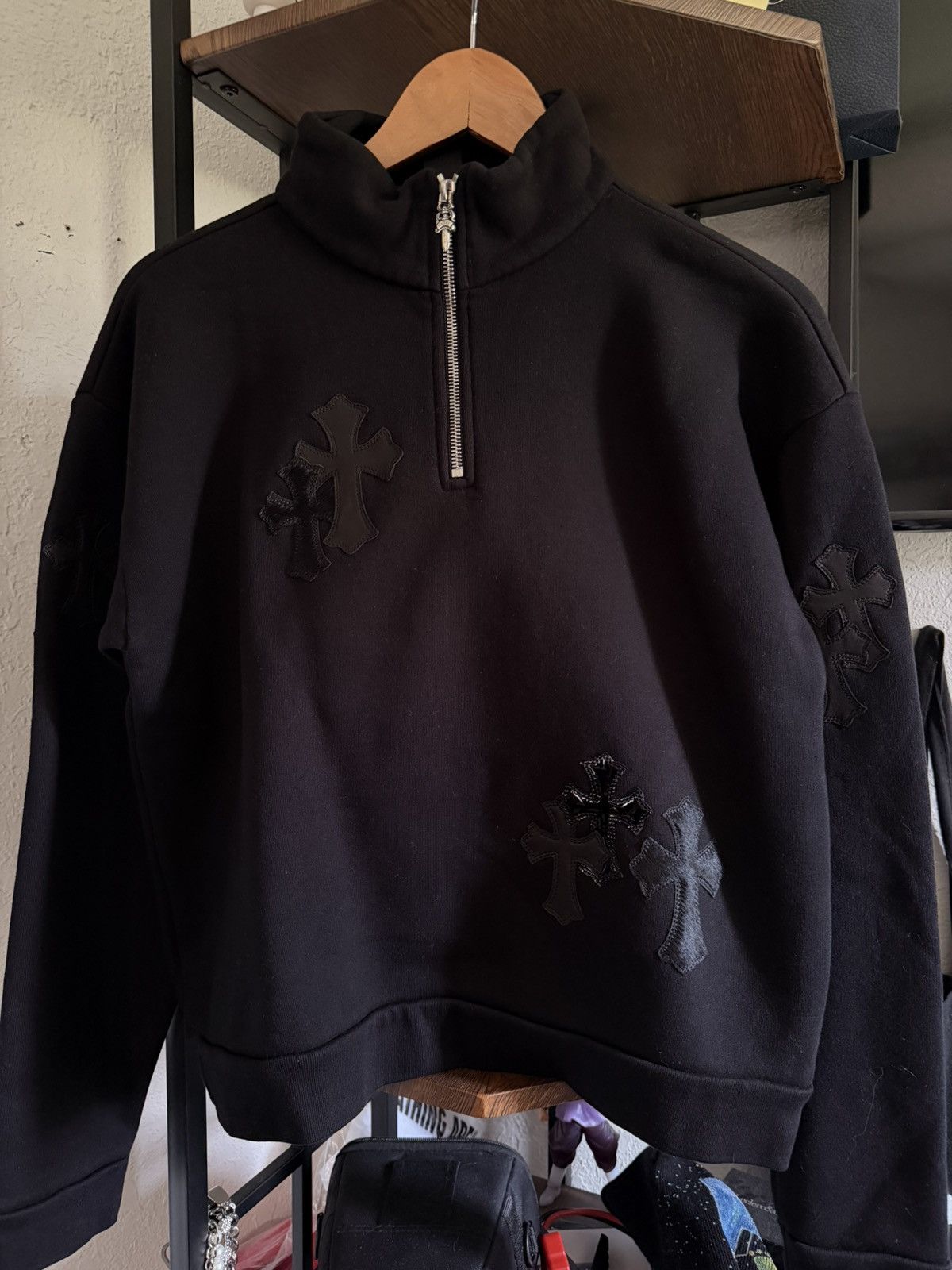 Chrome Hearts Chrome Hearts Quarter Zip Cross Patch Size US XS / EU 42 / 0 - 1 Thumbnail
