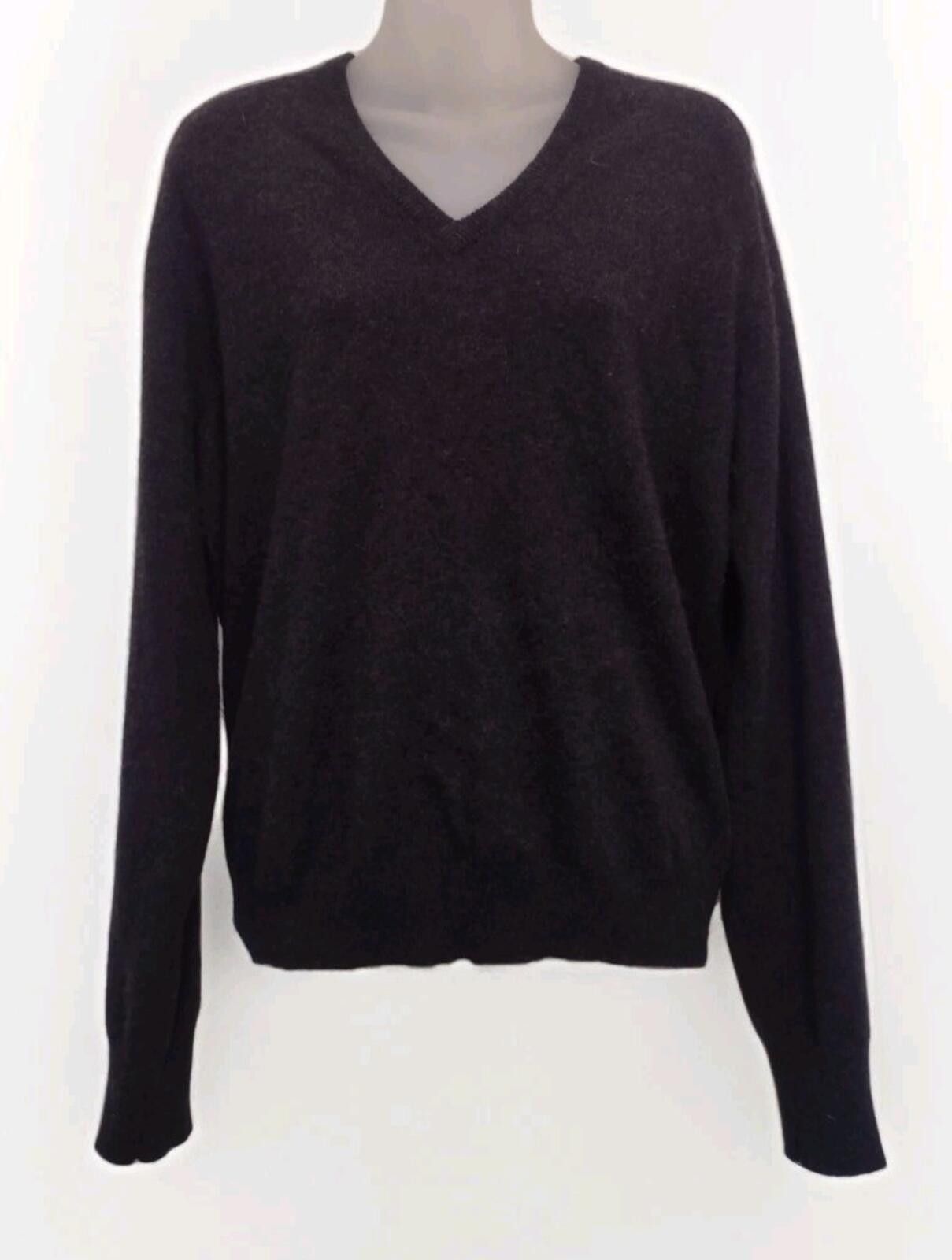 Other Loden Dager 100% Cashmere V Neck Sweater L Gray Minimalist Size US L / EU 52-54 / 3 - 1 Thumbnail