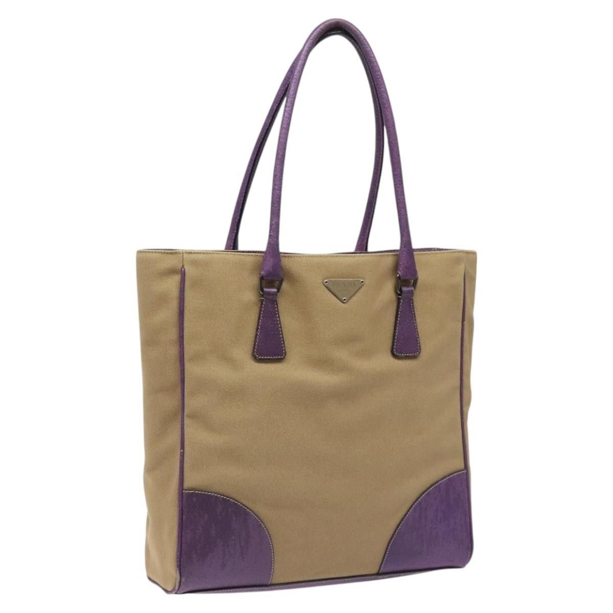 Prada PRADA Tote Bag Canvas Beige Size ONE SIZE - 1 Thumbnail