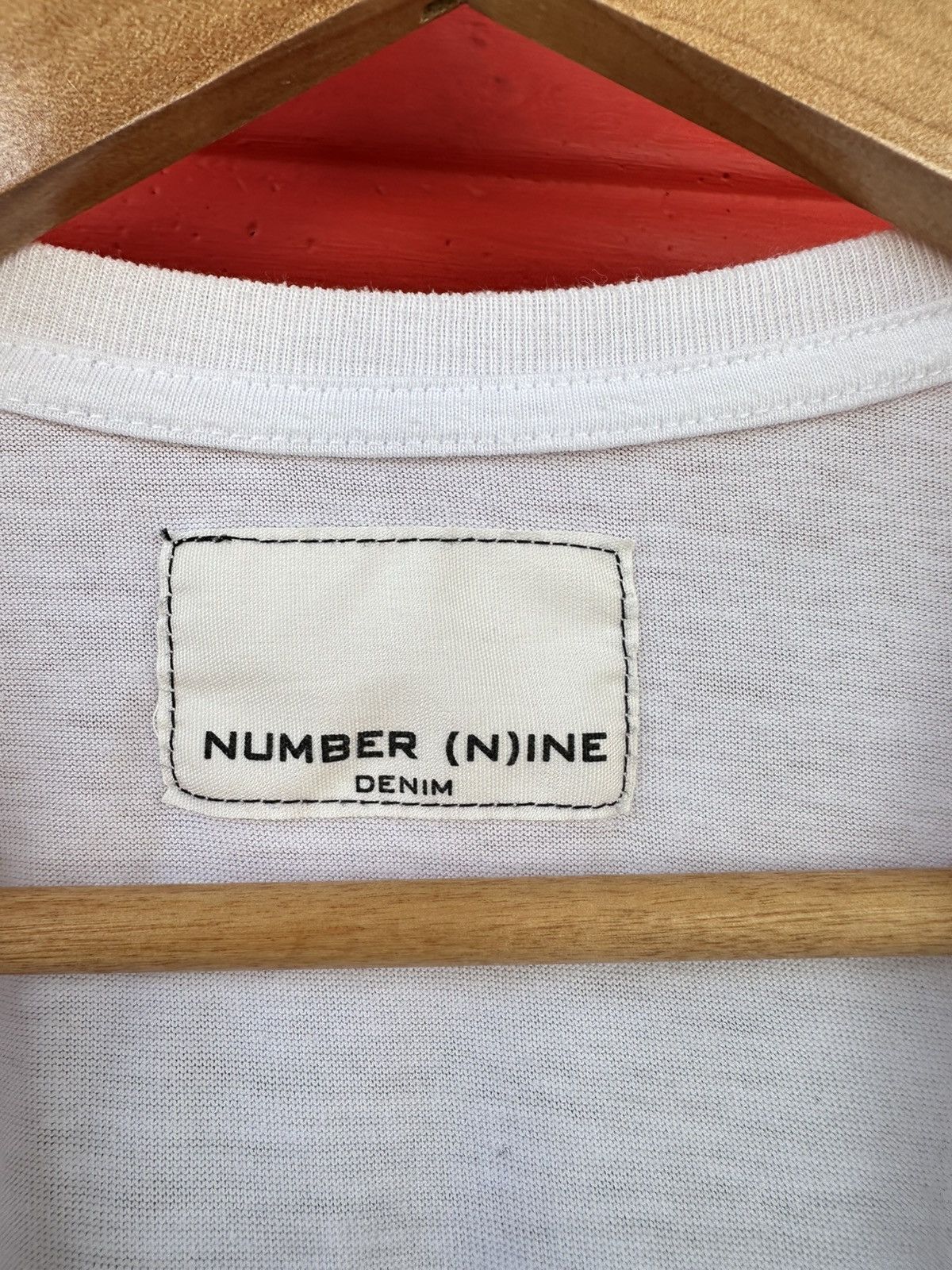 Number (N)ine Number (N)ine Spellout Box Logo V-Neck Tee Size US M / EU 48-50 / 2 - 3 Thumbnail