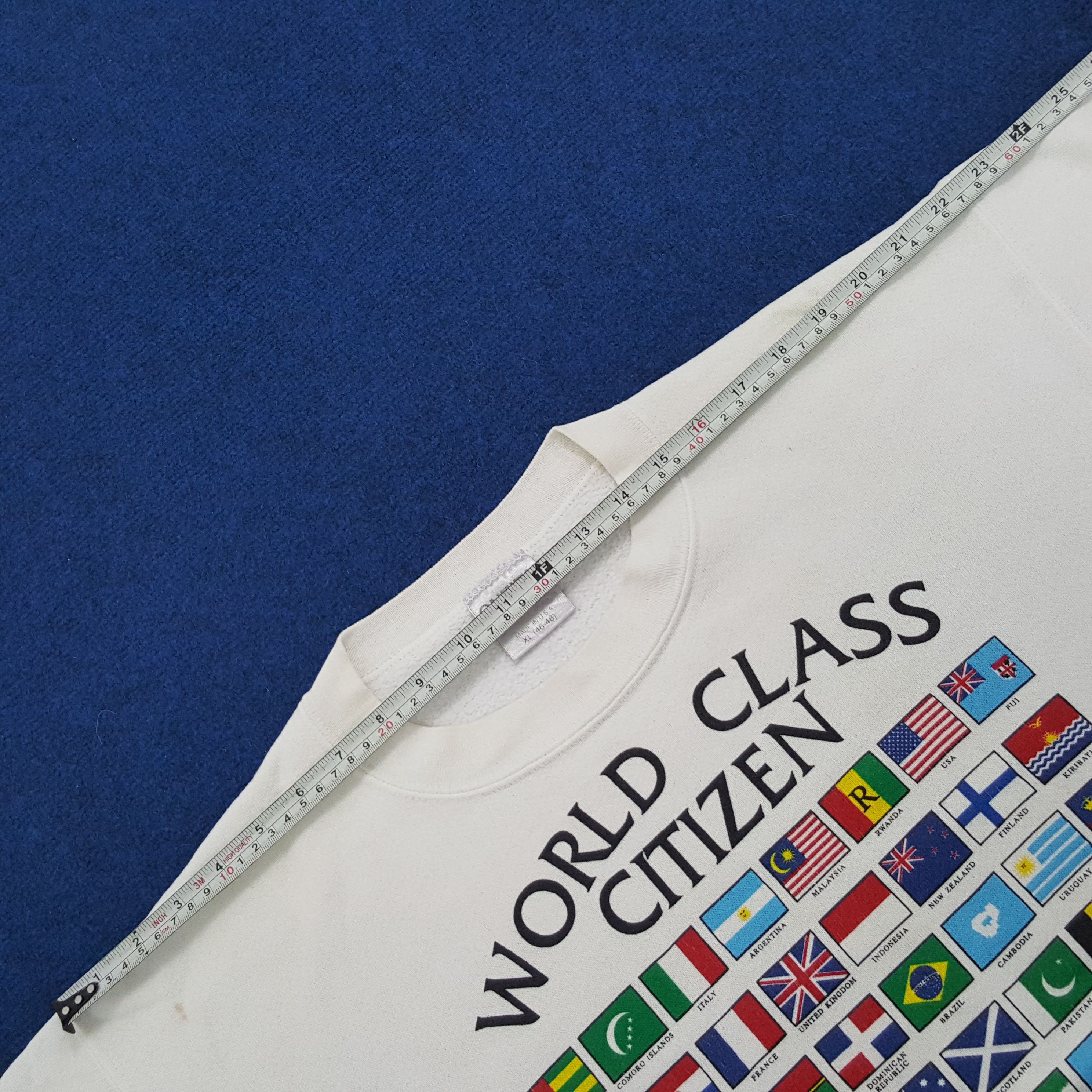 Vintage Vintage World Class Citizen National Flag Sweatshirt Size US L / EU 52-54 / 3 - 12 Thumbnail