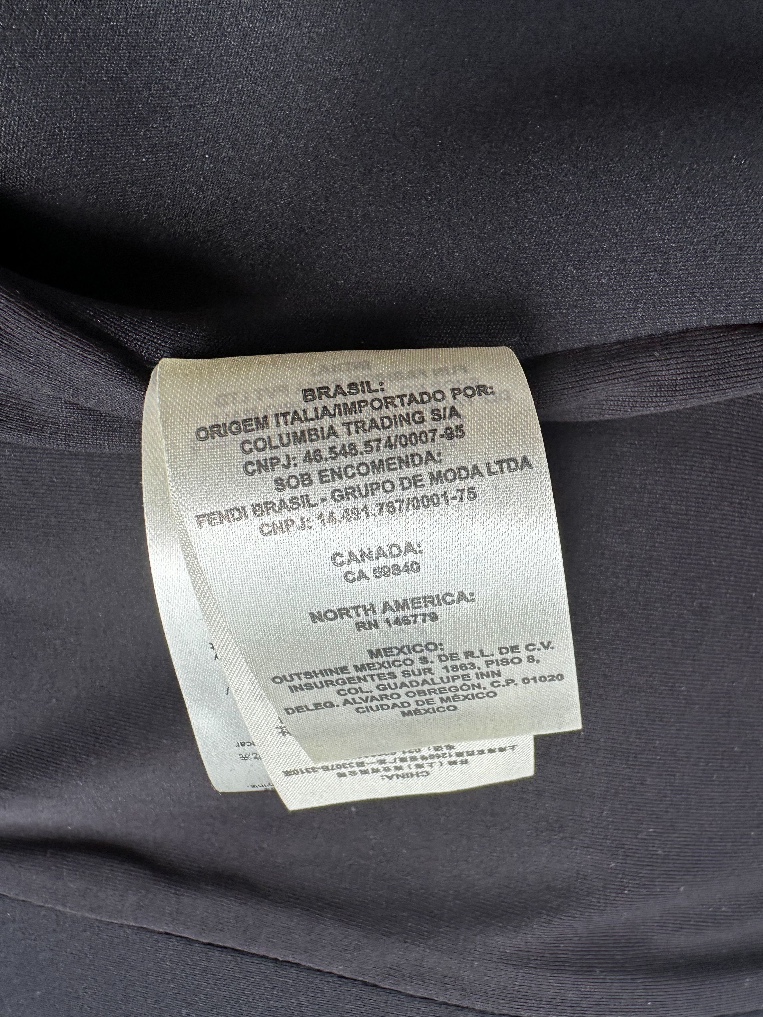 Fendi Fendi Black & White Collar Logo Bomber Jacket Size US S / EU 44-46 / 1 - 10 Thumbnail