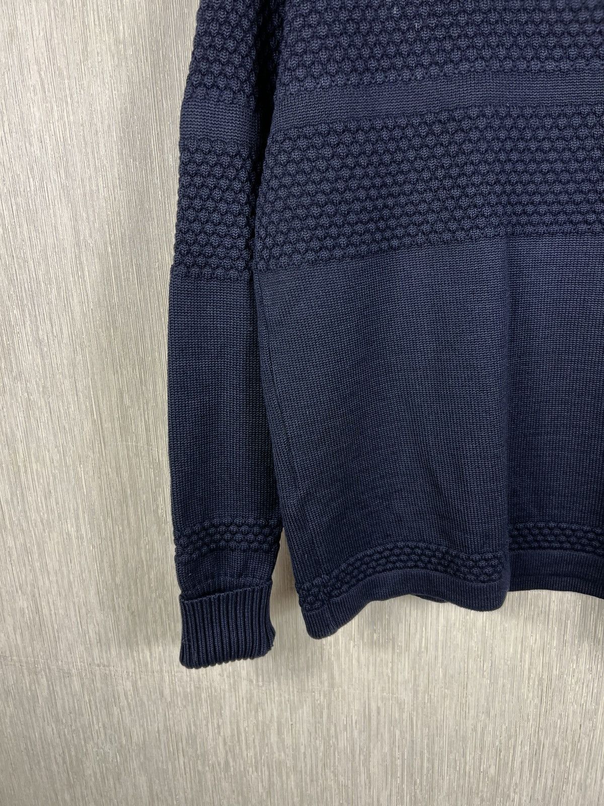 S.N.S. Herning S.N.S. Herning fisherman wool knit turtleneck sweater navy Size US M / EU 48-50 / 2 - 6 Thumbnail