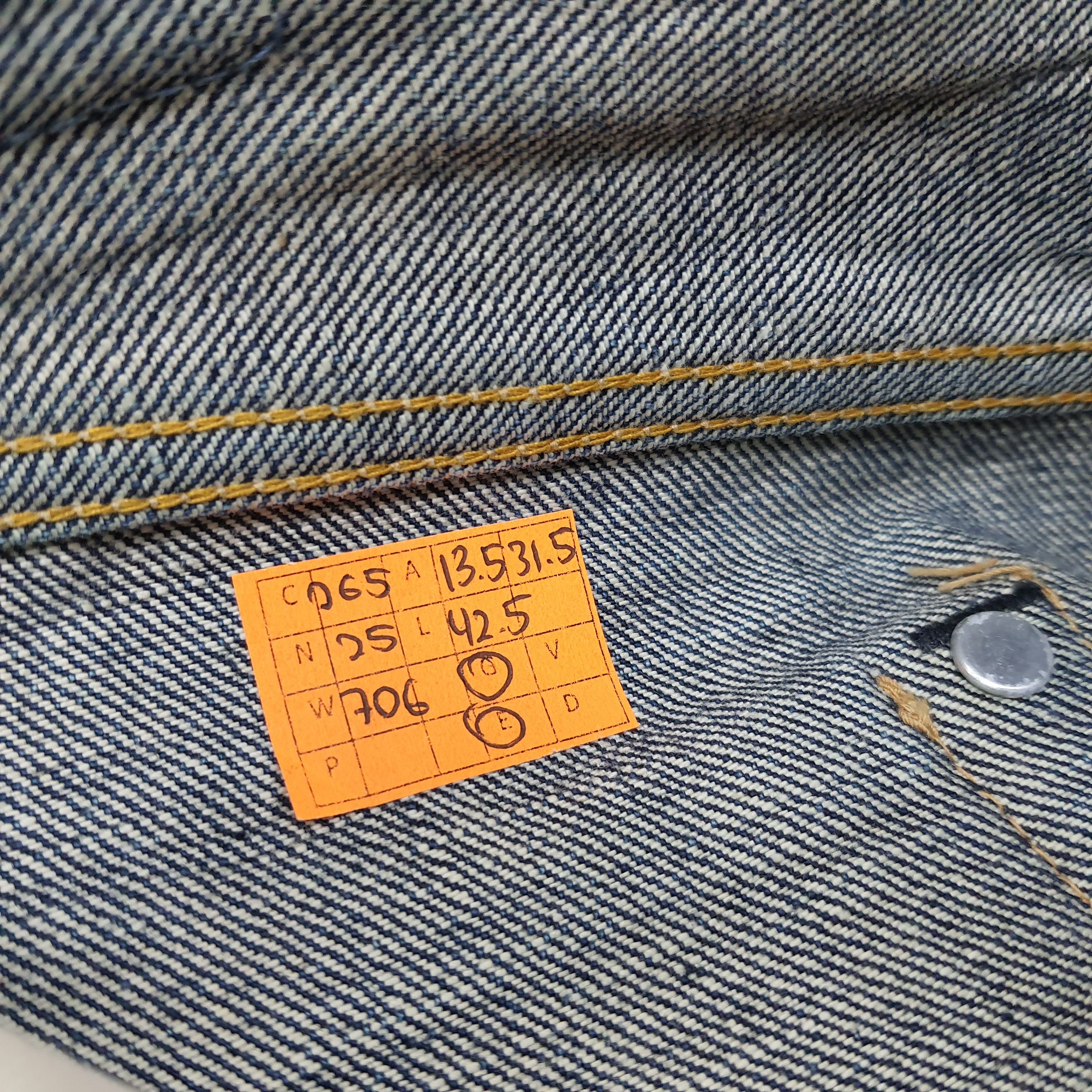 Hysteric Glamour Vintage Hysteric Glamour Selvedge Custom Logo Jeans C265N25 Size US 27 - 11 Thumbnail