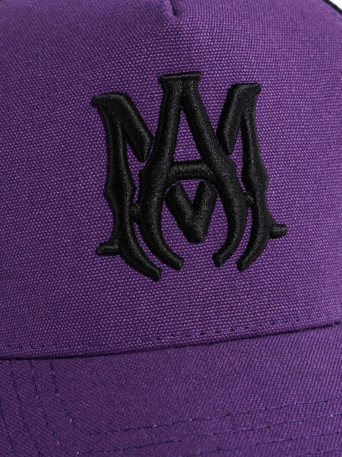 Amiri oc11z0225 Size: OS / MA Trucker Hat / Cap in Black/Purple Size ONE SIZE - 3 Thumbnail