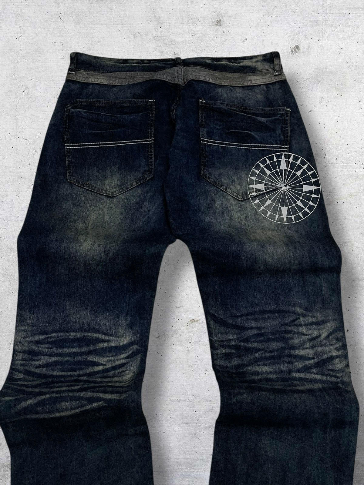 Beauty Beast VINTAGE GOD TRADITION JAPAN PRINCESS YAKUZA STEAMPUNK DENIM Size US 32 / EU 48 - 12 Thumbnail