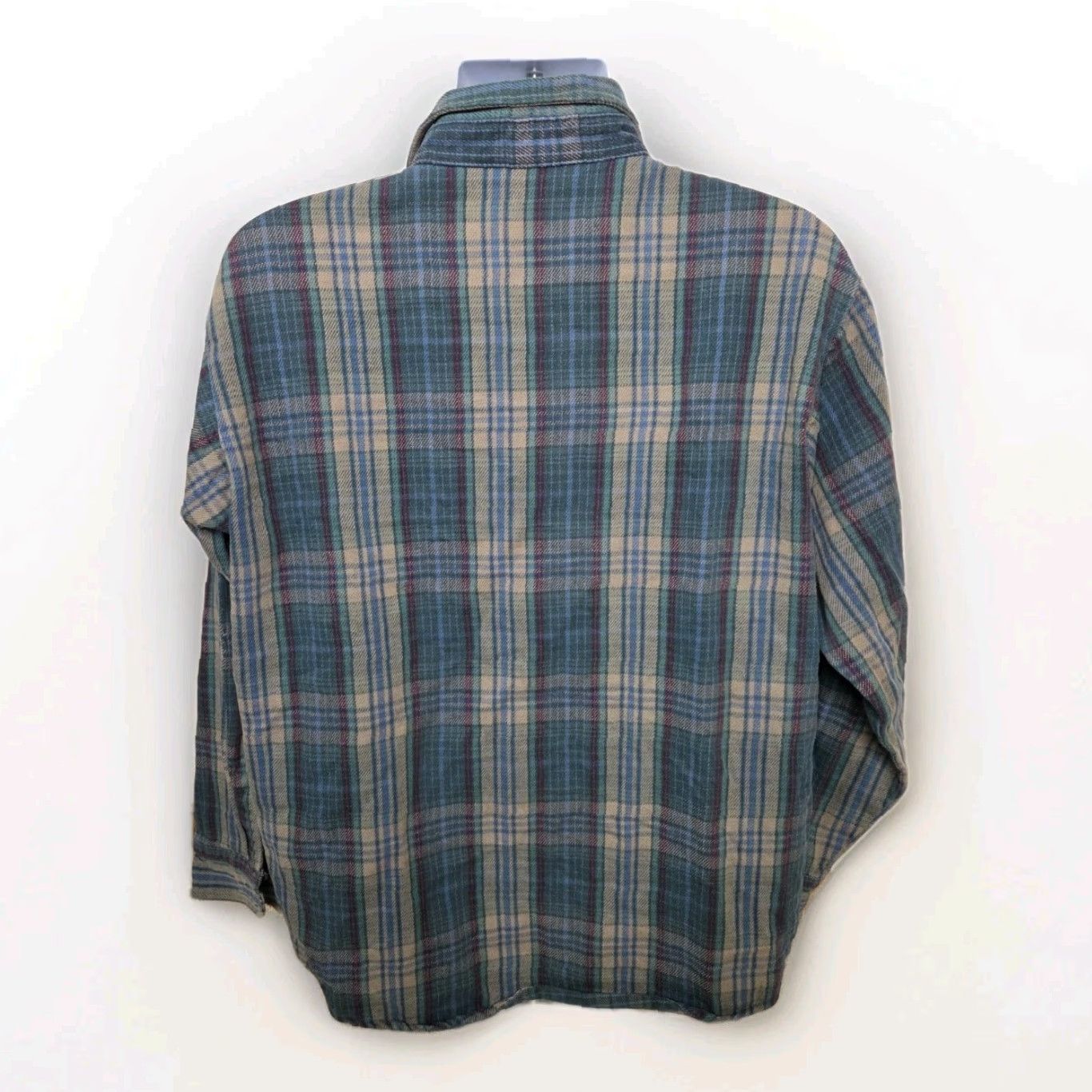 Vintage VINTAGE OshKosh B'Gosh Flannel Shirt Mens Large Blue Heavy Button Up Long Sleeve Size US L / EU 52-54 / 3 - 3 Thumbnail
