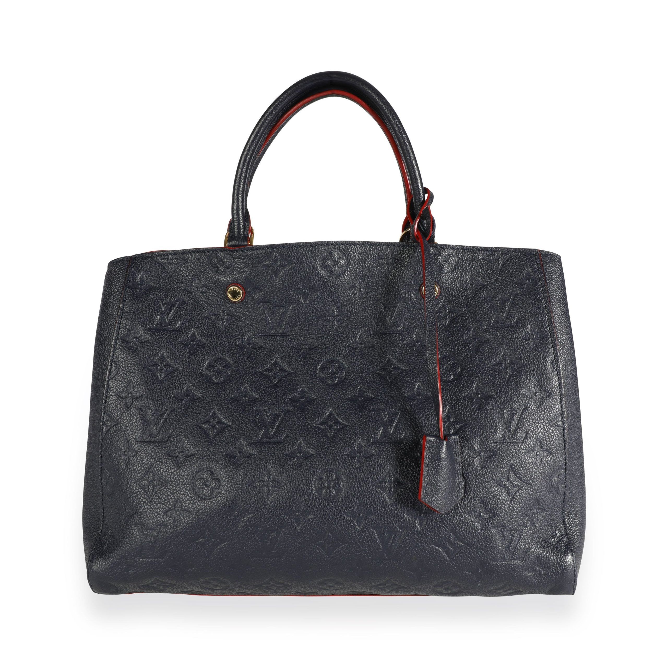 Louis Vuitton Marine Rouge Monogram Empreinte Montaigne MM