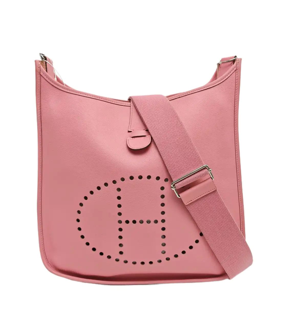 Hermes Hermes Evelyne GM Rose Confetti Epsom cowhide leather cutout Evelyne shoulder ba Size ONE SIZE - 1 Thumbnail