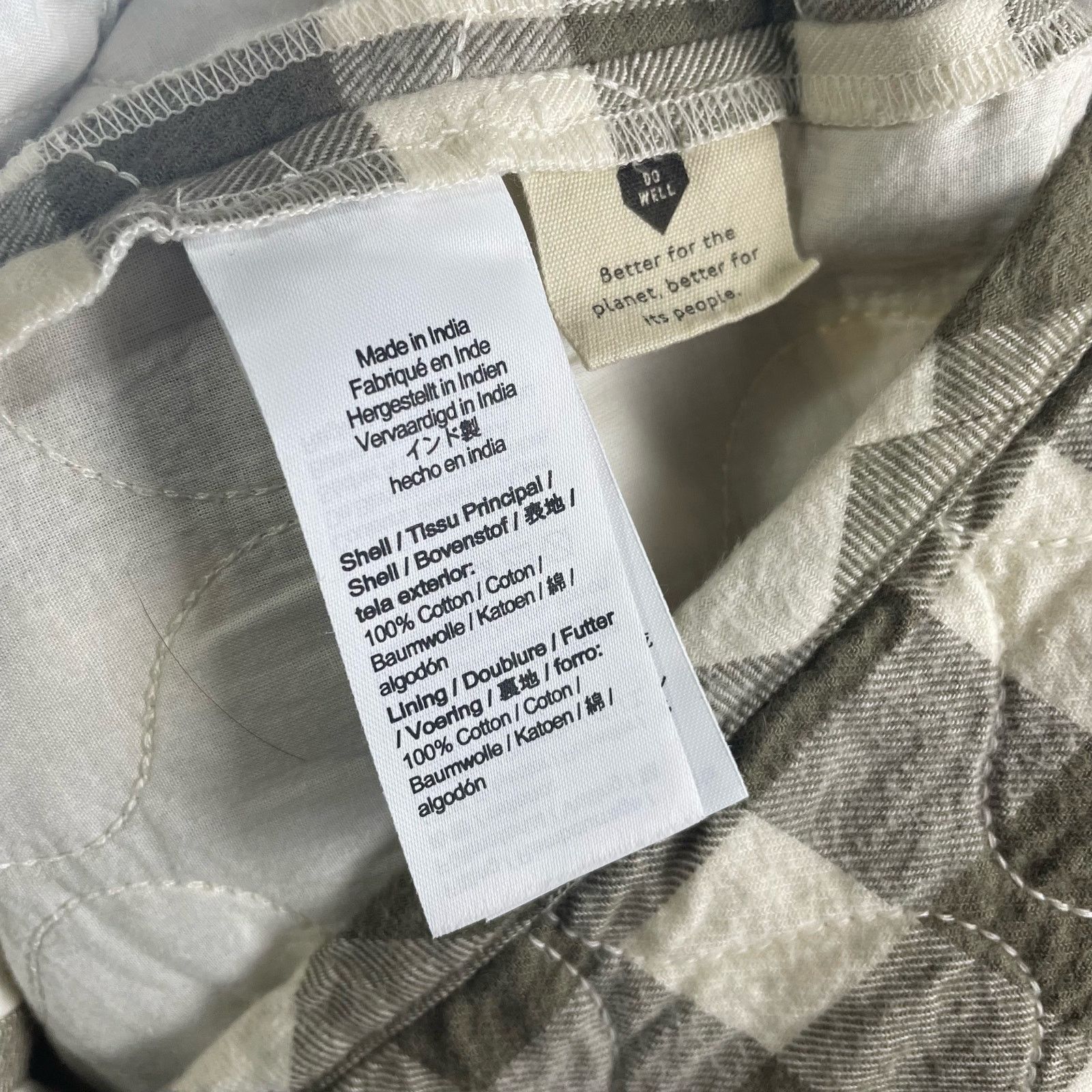 Madewell Madewell Curvy Quilted Flannel Check Mini Skirt US Women's 4 Size 27" / US 4 / IT 40 - 5 Thumbnail