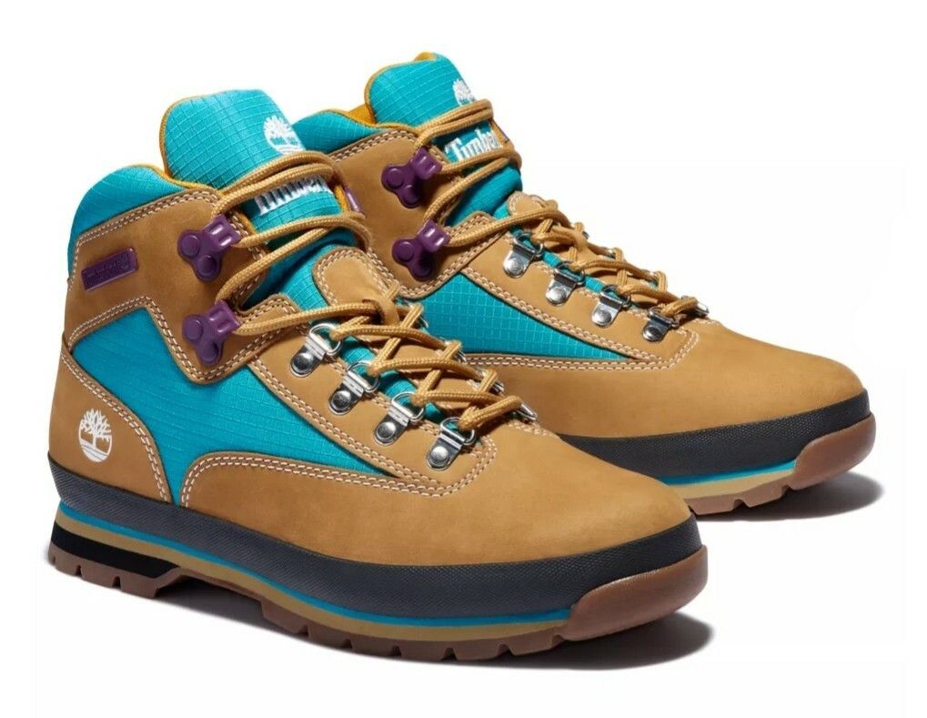 Timberland Men's Euro Hiker Leather and Fabric Mid Boots