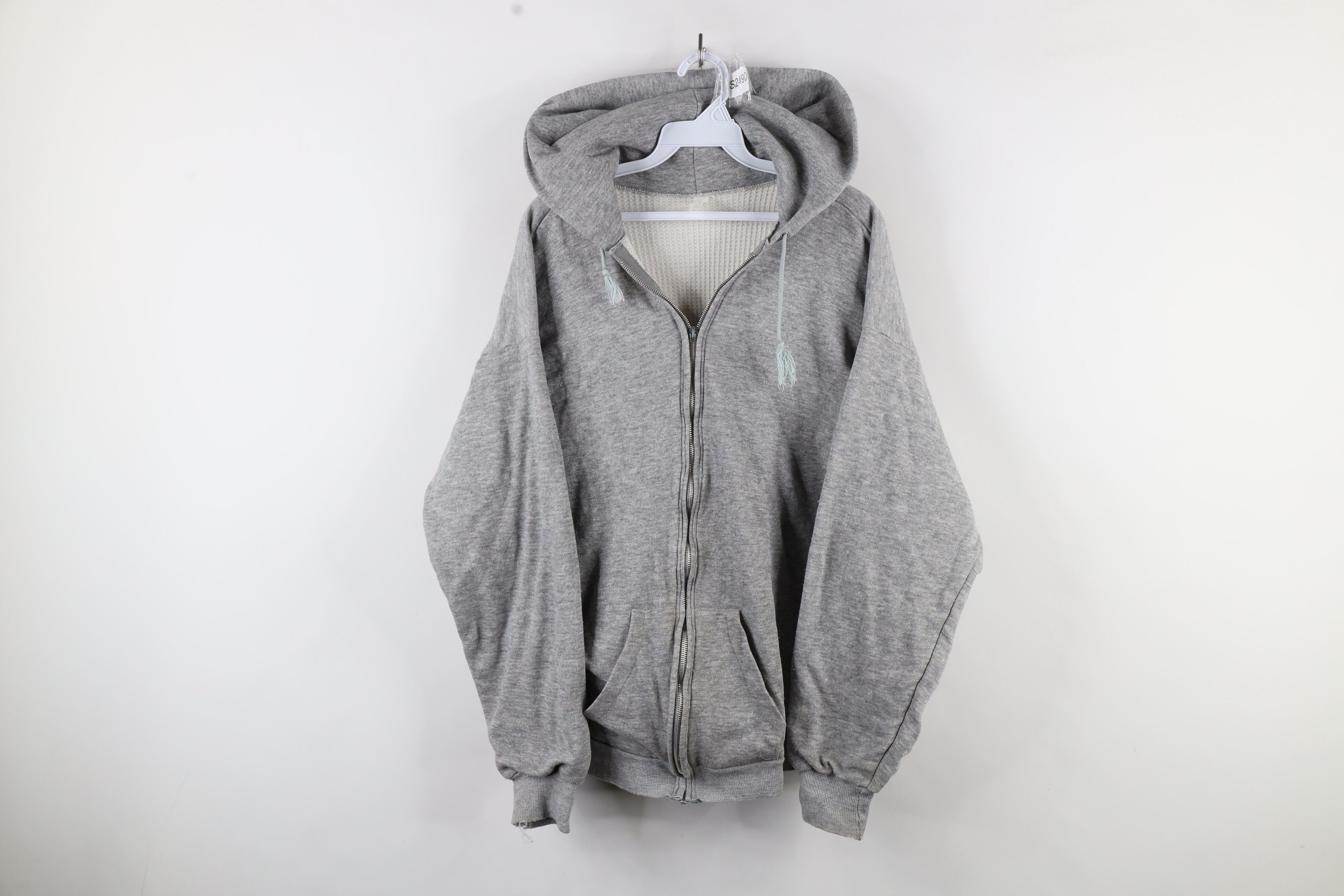 Vintage Vintage 70s Streetwear Triblend Double Face Lined Hoodie USA Size US L / EU 52-54 / 3 - 1 Thumbnail