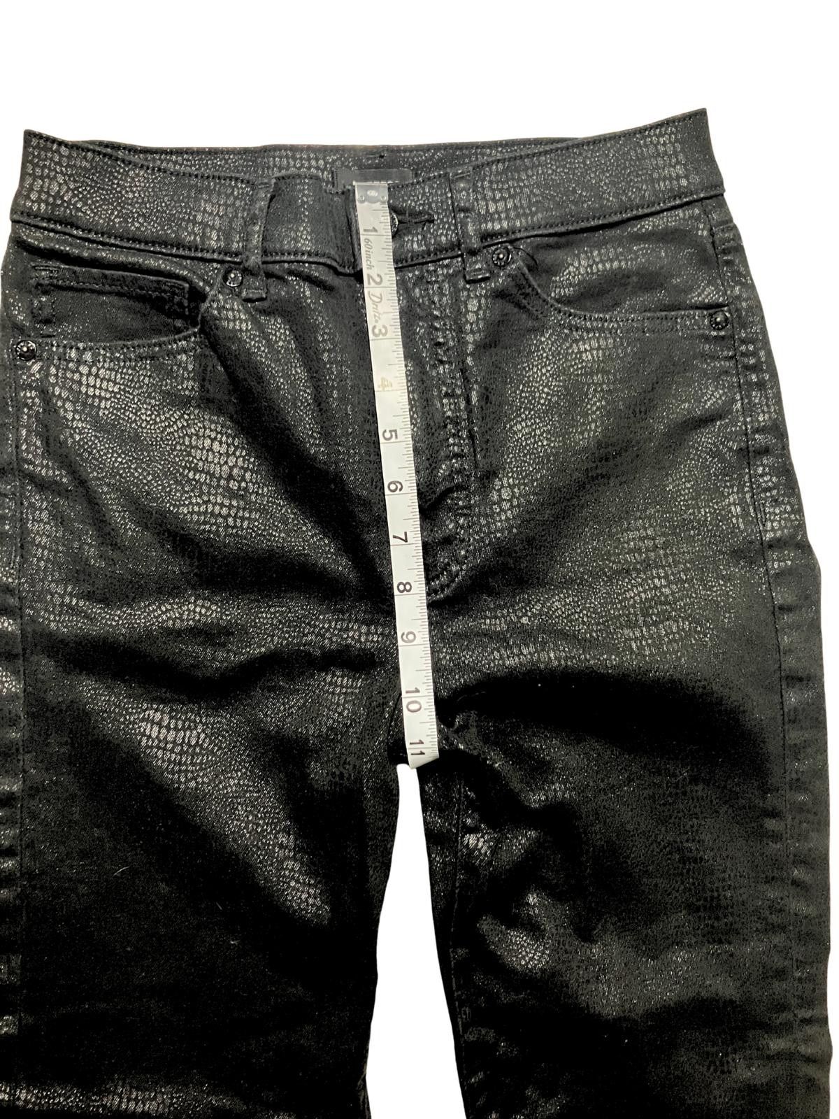 Express Express Mom Jean Super High Rise Coated Black Size 4 Size 30" / US 8 / IT 44 - 6 Thumbnail