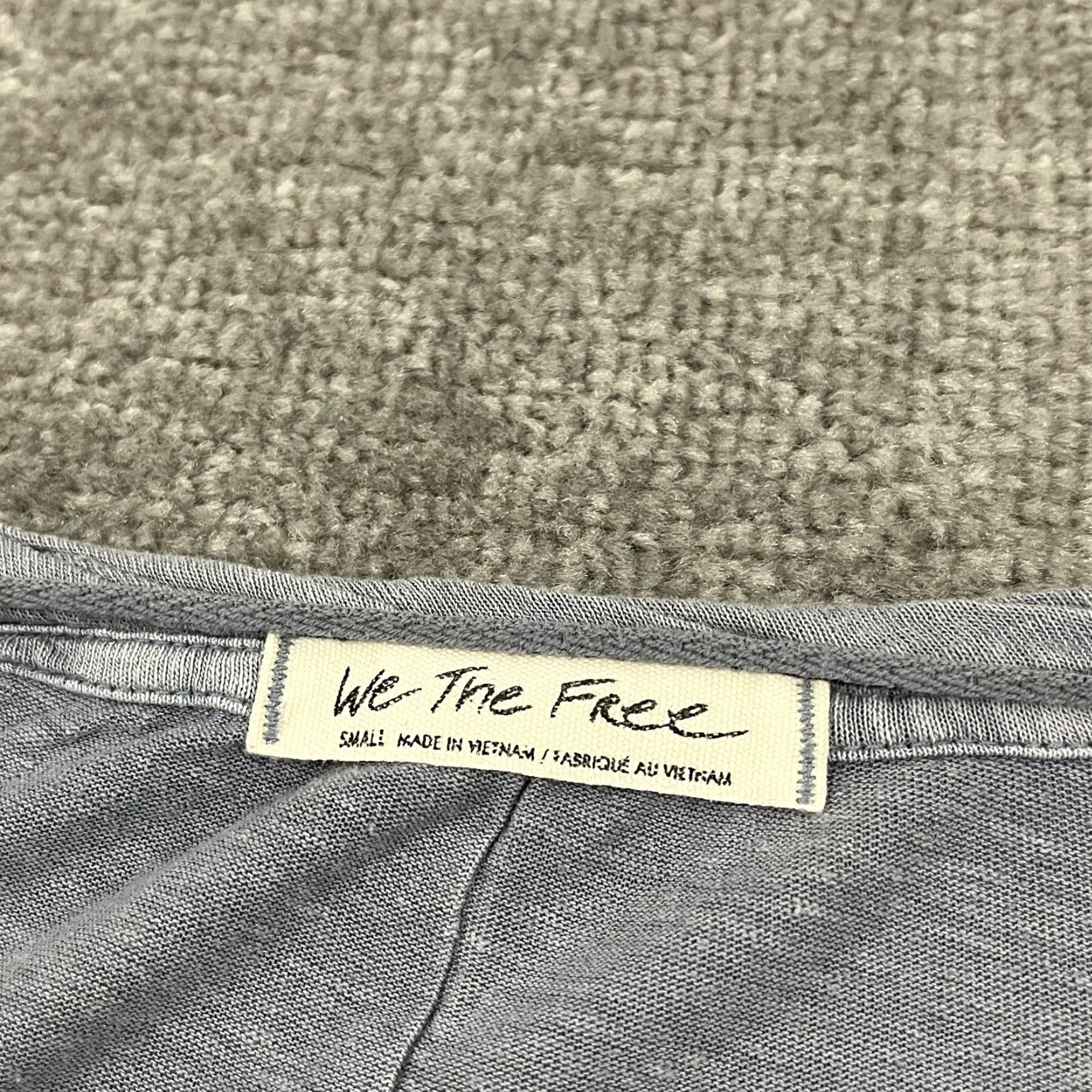 Free People Free People Blouse Shirt Womens Small Boxy Oversized Blue Gray Linen Viscose Casual Travel Workwear Cap Sleeve Short Sleeve Lightweight Size S / US 4 / IT 40 - 2 Thumbnail