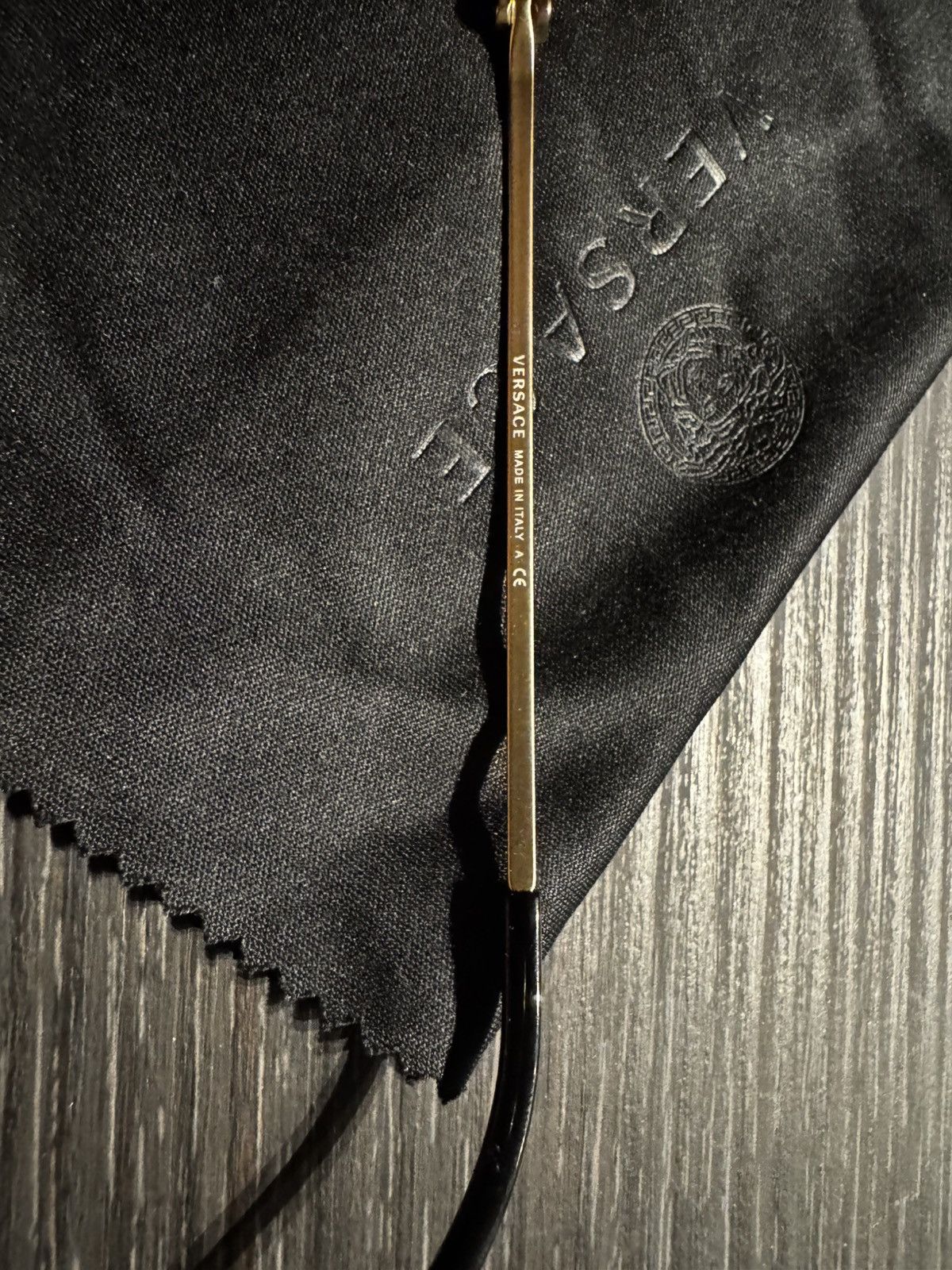 Versace Versace VE2193 142887 56 Tribute Gold/Black Sunglasses Size ONE SIZE - 7 Thumbnail