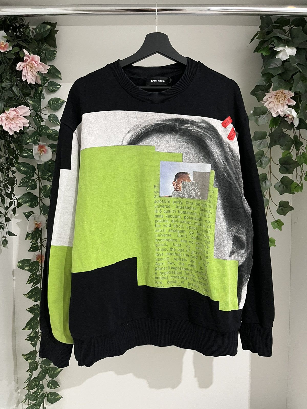 Diesel Abstract Design Sweatshirt
