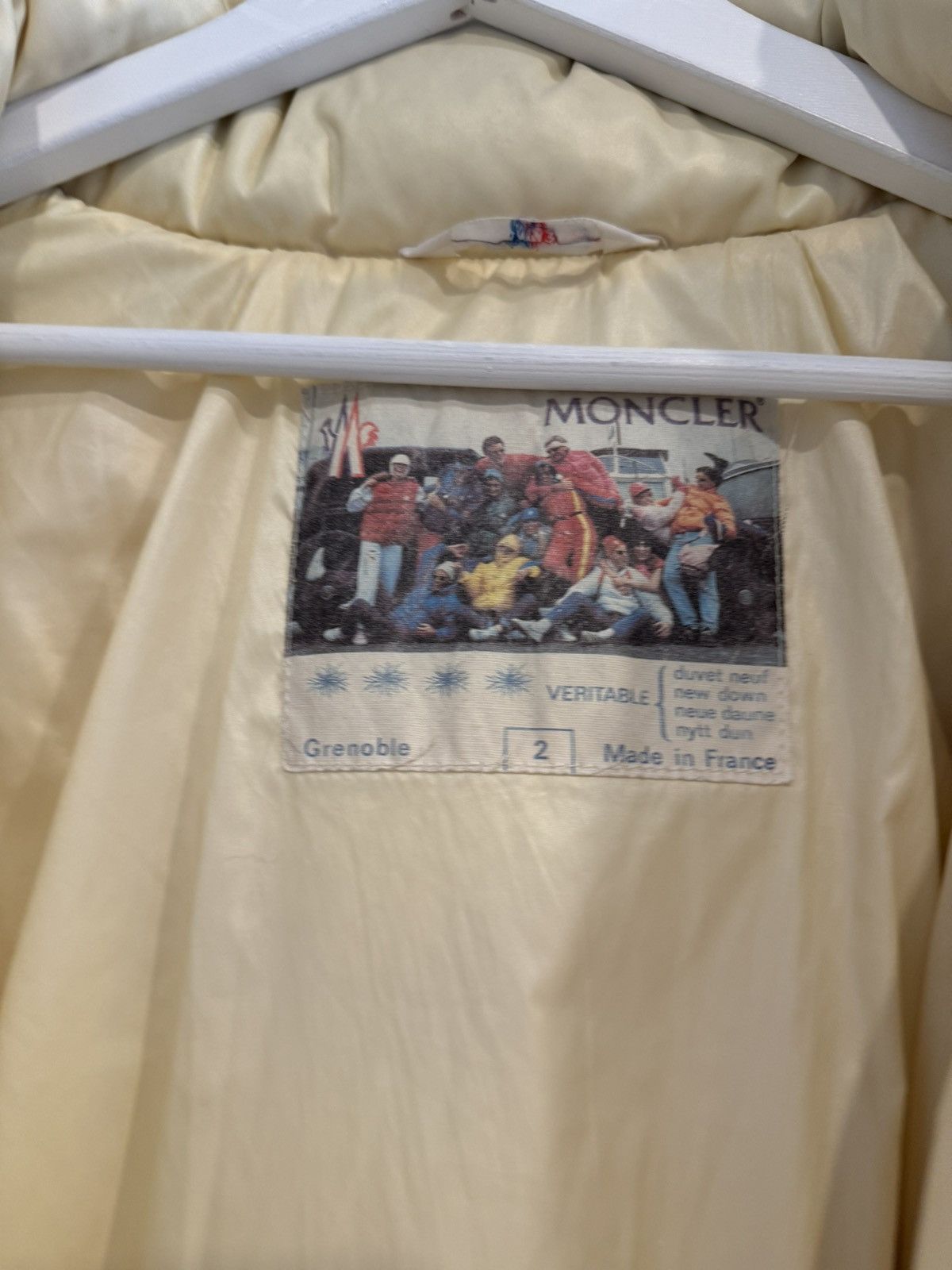 Moncler × Moncler Grenoble × Vintage 🔥 Moncler Grenoble Puffer Jacket Vintage White Yellow Size US L / EU 52-54 / 3 - 5 Thumbnail