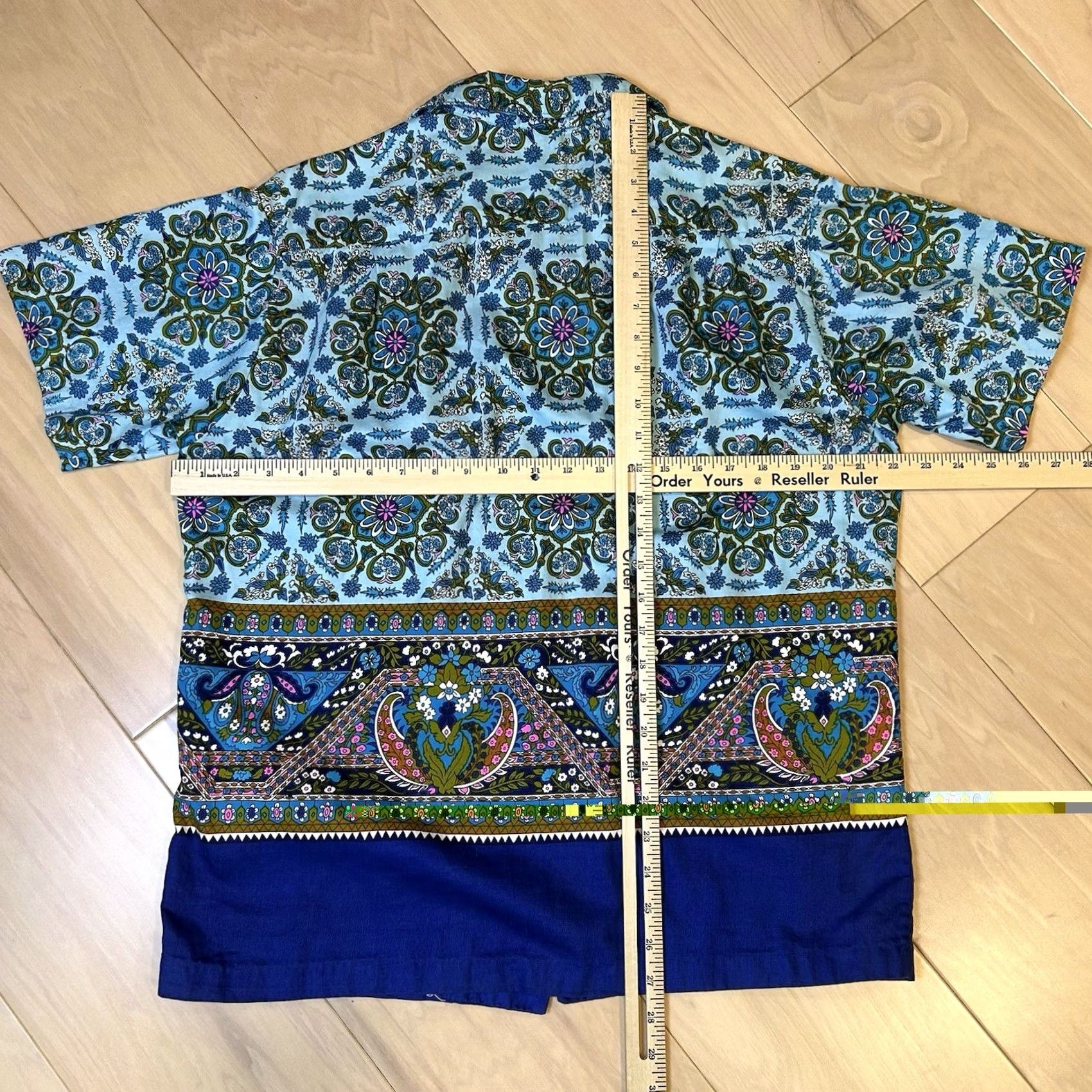 Vintage VINTAGE Maluna Hawaii Camp Shirt Short Sleeve Men’s Medium Shirt Blue Floral Paisley Hawaiian Size US M / EU 48-50 / 2 - 4 Thumbnail