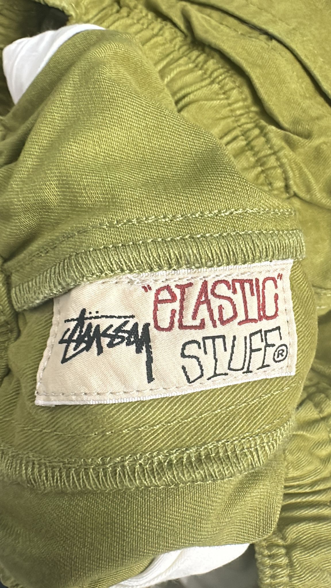 Stussy × Vintage Stüssy Brushed Beach Pant 'Bright Olive' Size Small Size US 30 / EU 46 - 8 Thumbnail