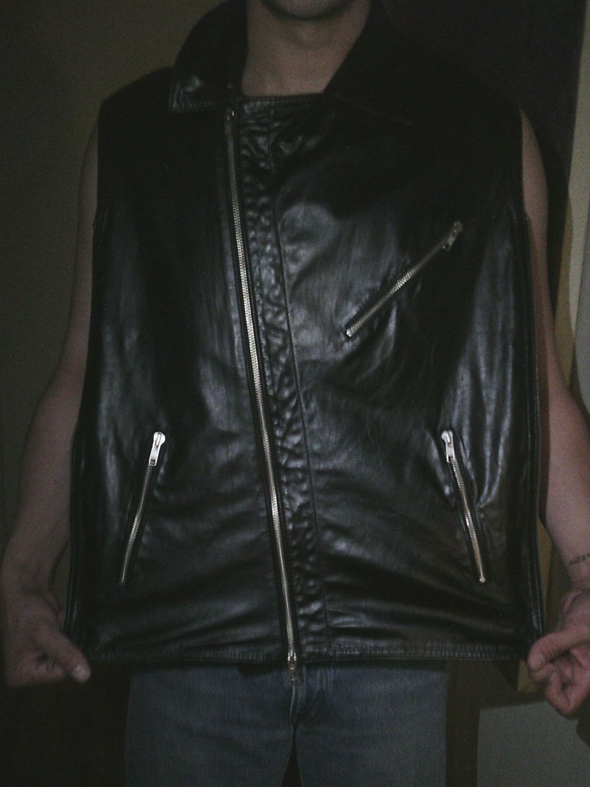 Ann Demeulemeester SS2001 Calf Leather Biker Modular Vest Size US L / EU 52-54 / 3 - 13 Thumbnail