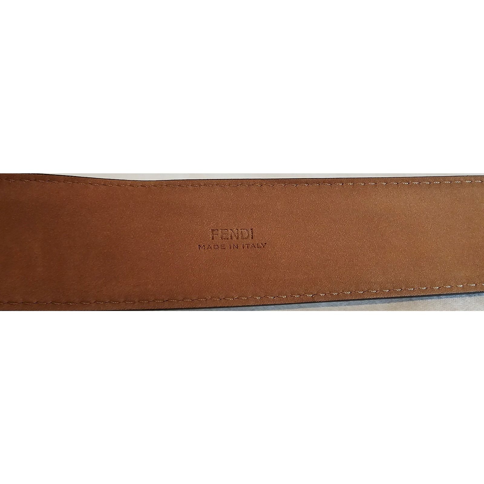 Fendi FENDI Baguette Sand Brown Calf Leather Silver Hardware Belt Size ONE SIZE - 5 Thumbnail
