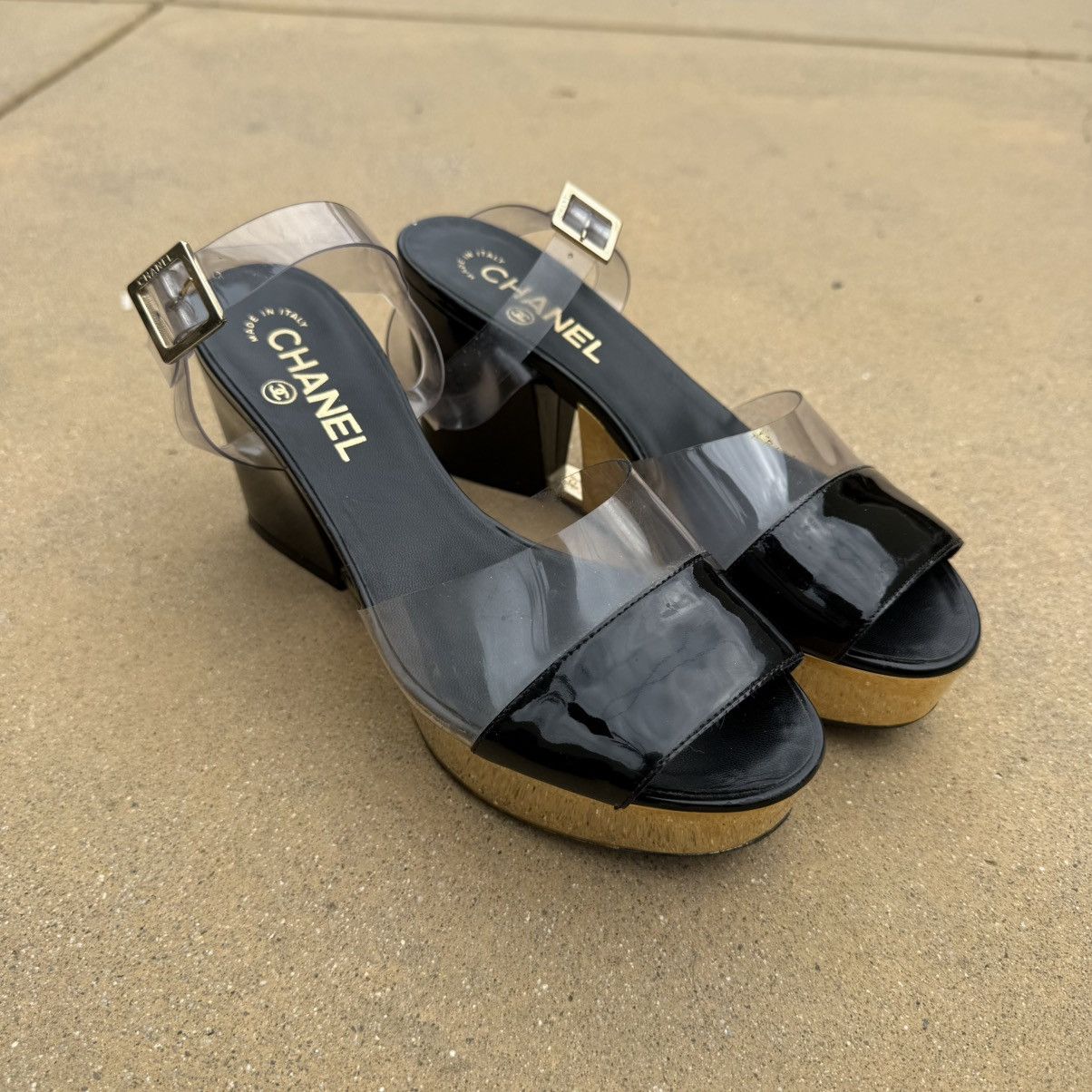 Chanel Chanel Platform Sandals Size US 7.5 / IT 37.5 - 1 Thumbnail