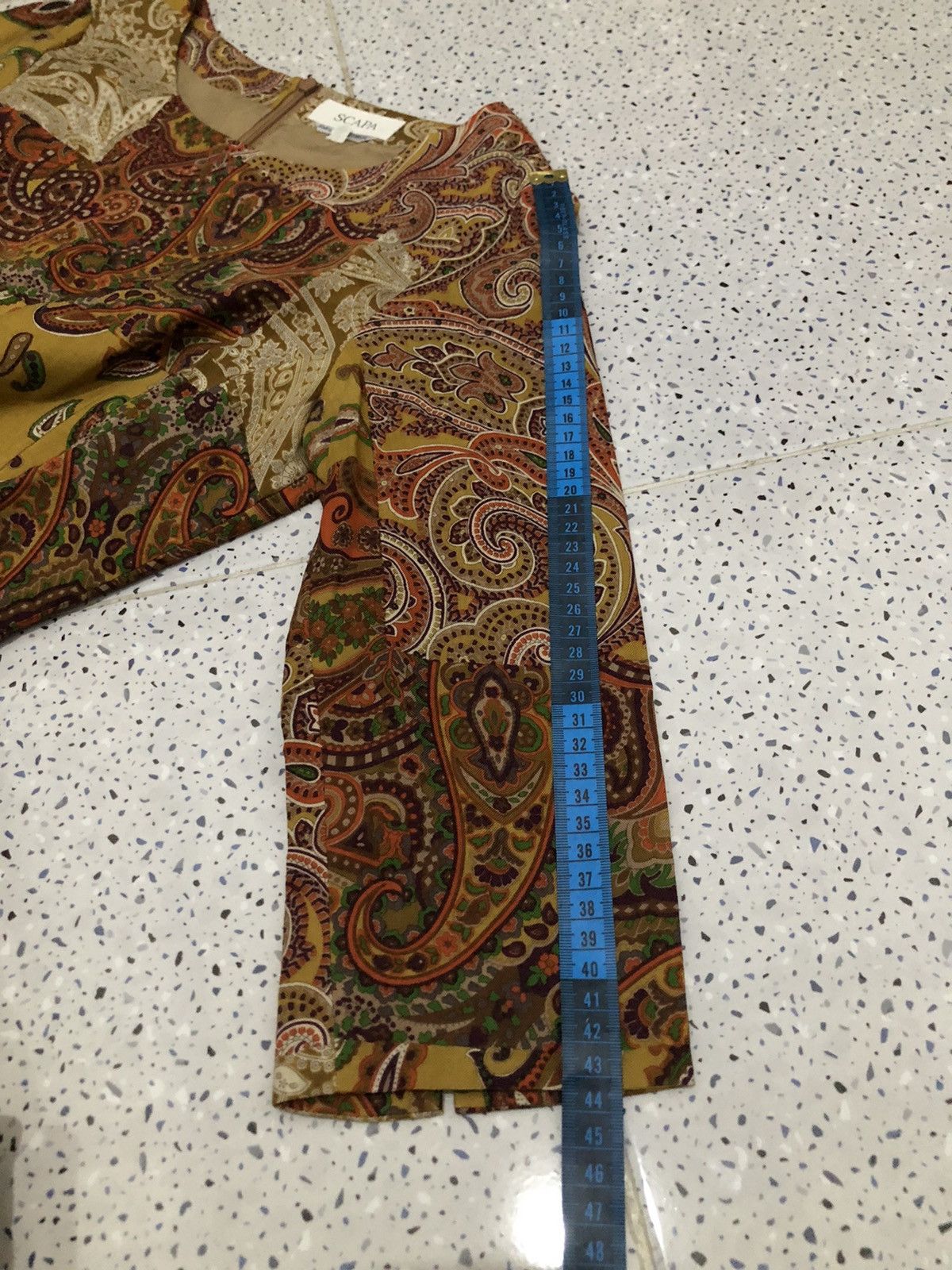 Scapa Sports Vintage Scapa Batik Pattern Women Midi Dress Size XS / US 0-2 / IT 36-38 - 13 Thumbnail