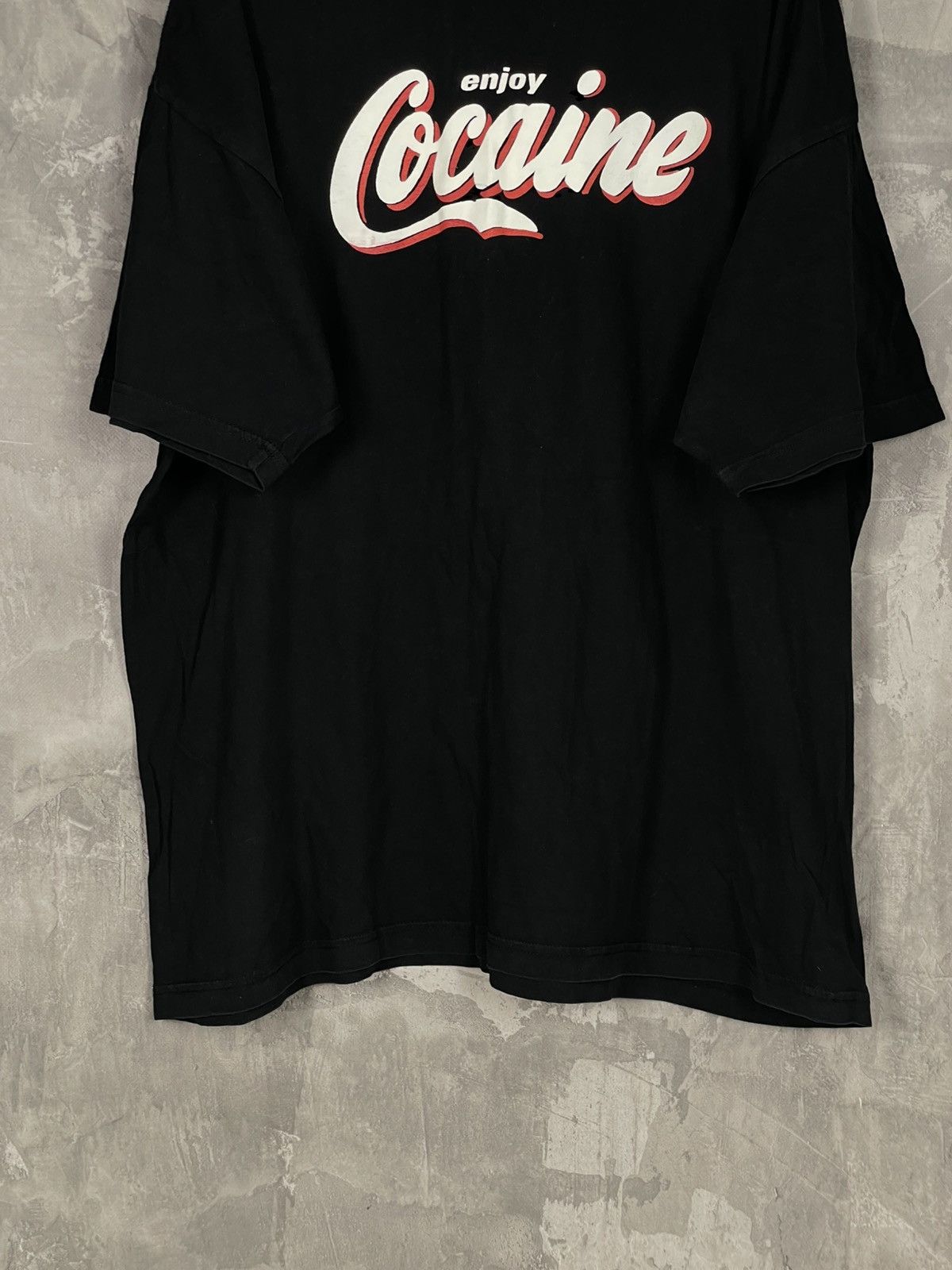 Vintage Vintage 90s Cocaine Enjoy Coca Cola Logo T-shirt Style Size US XL / EU 56 / 4 - 5 Thumbnail