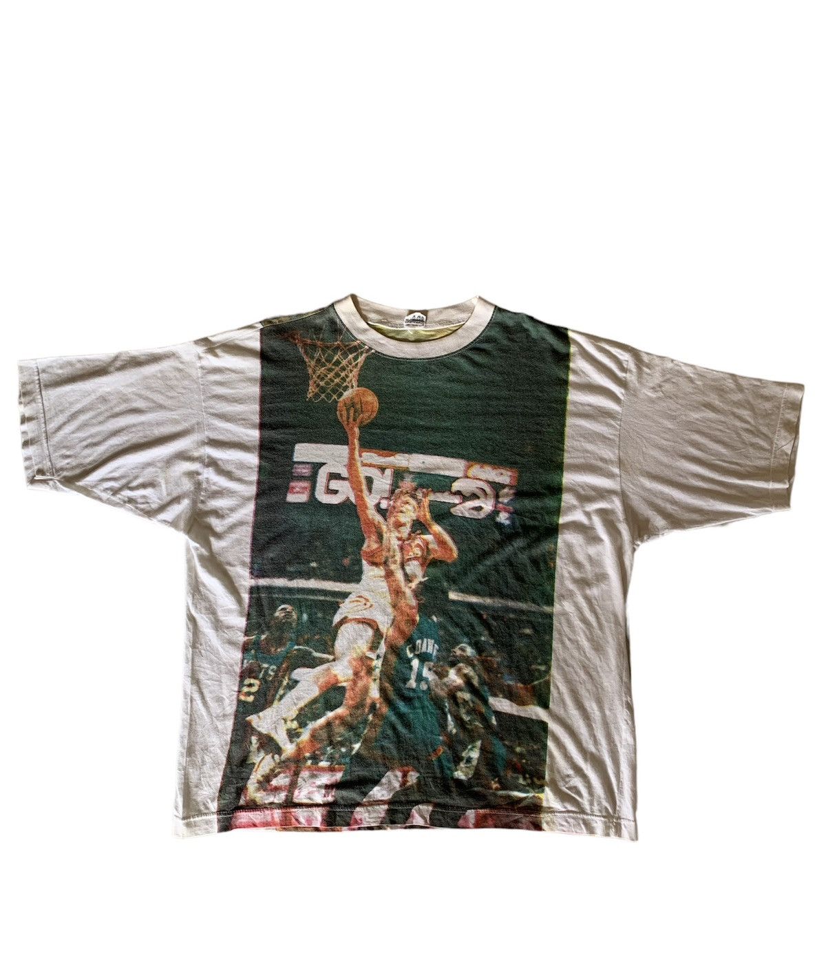 image of Vintage Nba VTG 80's Atlanta Hawaks Vs Boston Celtics in White, Men's (Size XL)