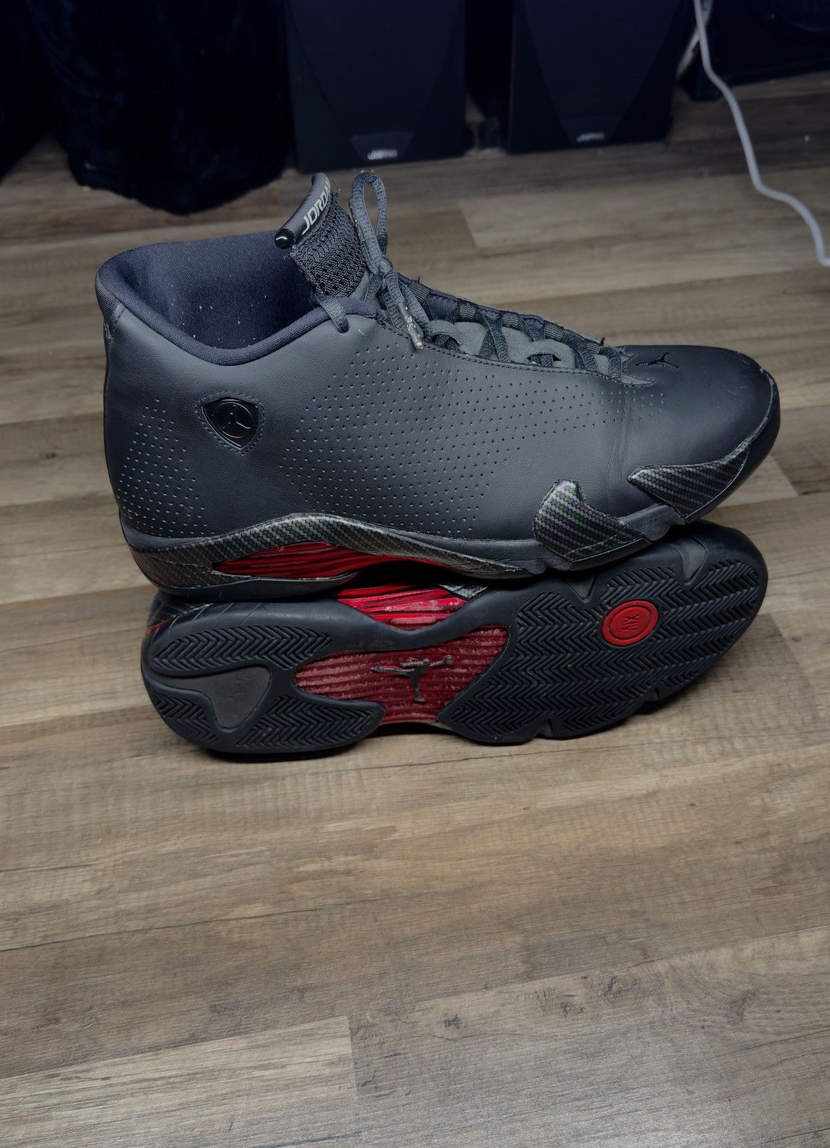 Jordan Brand Nike Air Jordan 14 Retro SE 'Black Ferrari' Size US 13 / EU 46 - 4 Thumbnail