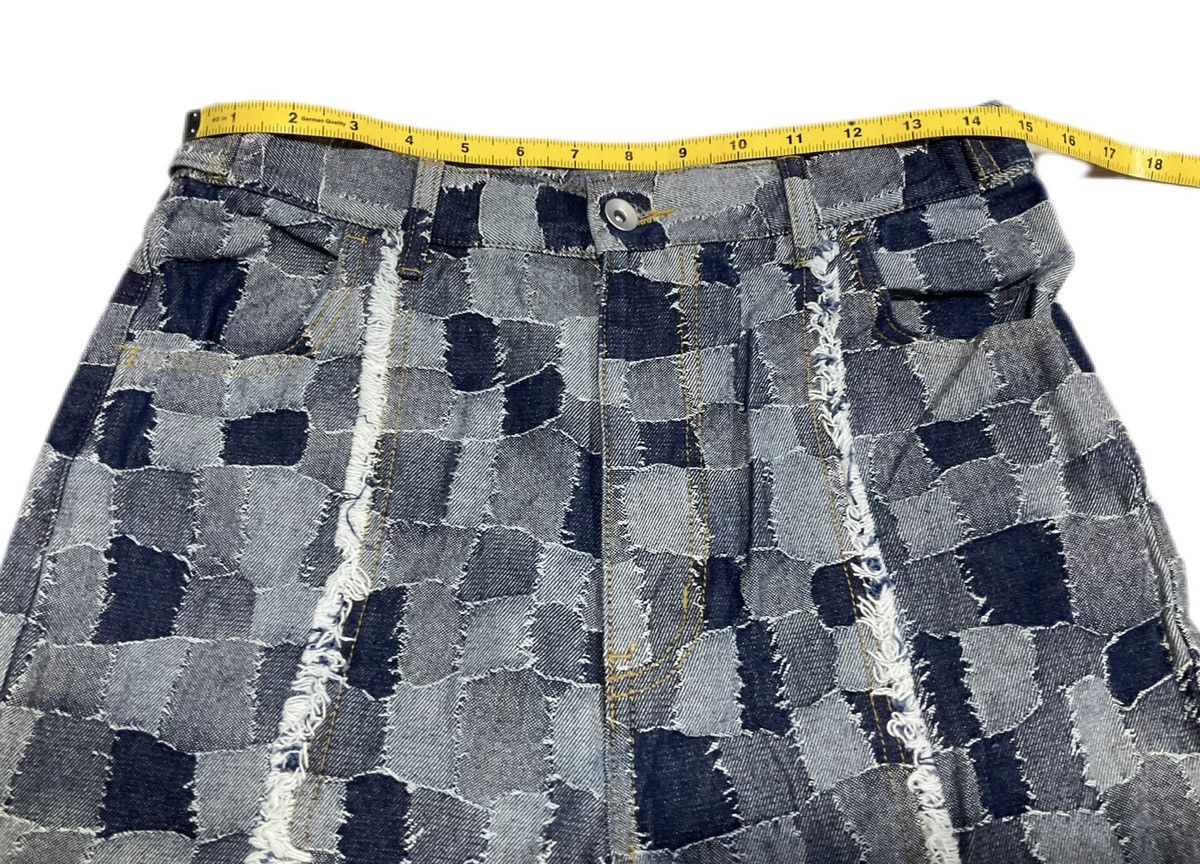 Hysteric Glamour × If Six Was Nine × Japanese Brand 🔥Sick Y2K Japanese WIH Patchwok Flared Denim Size US 30 / EU 46 - 13 Thumbnail
