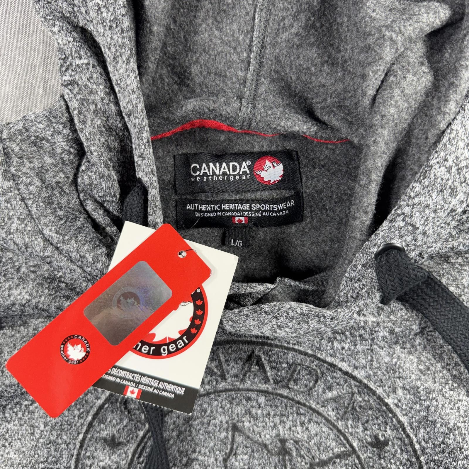 Other Canada Weather Gear Sweater Men's L Grey Hoodie NEW Size US L / EU 52-54 / 3 - 2 Thumbnail