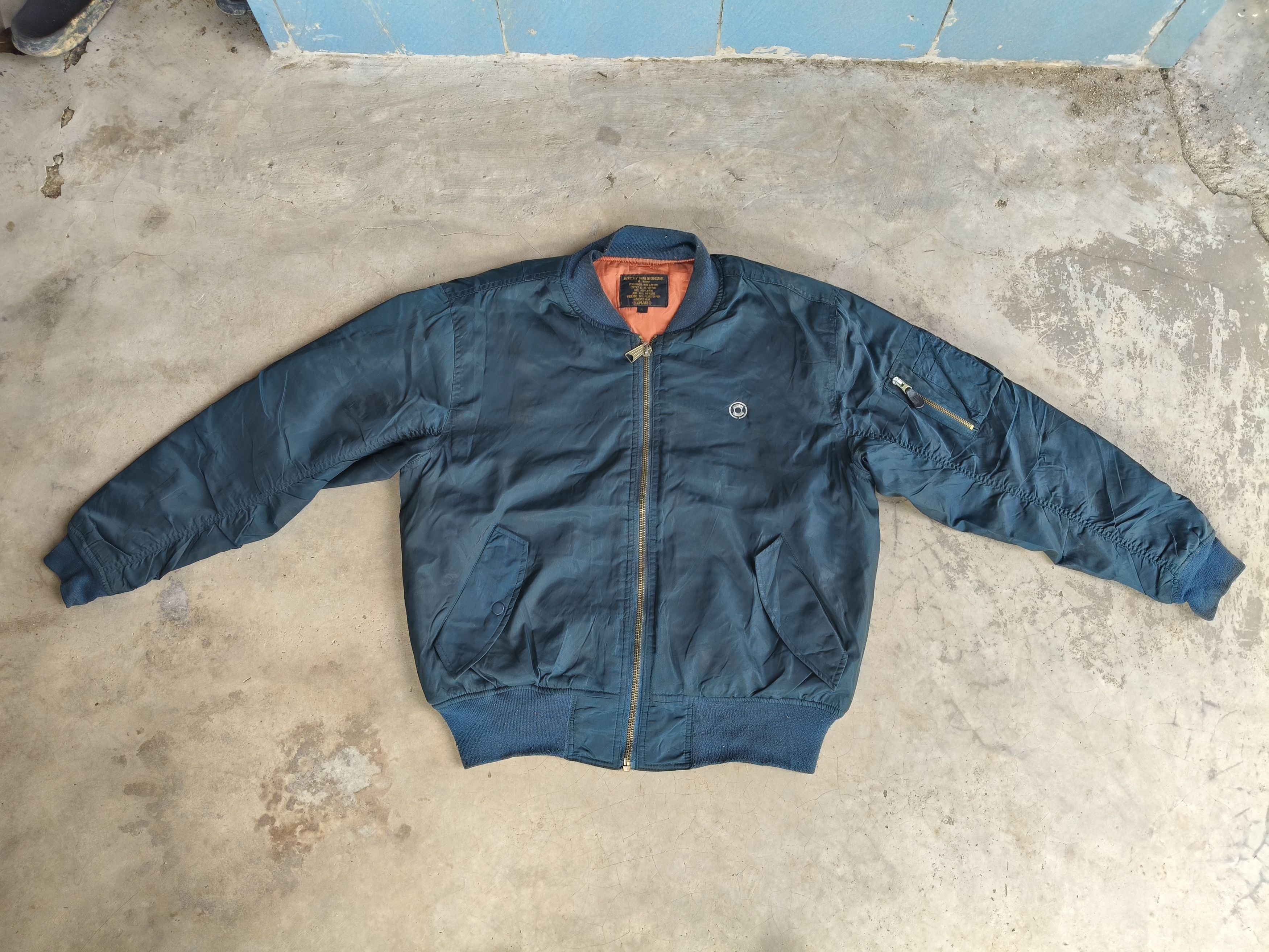 Japanese Brand Bomber Jacket Fly' Sman Size US L / EU 52-54 / 3 - 3 Thumbnail