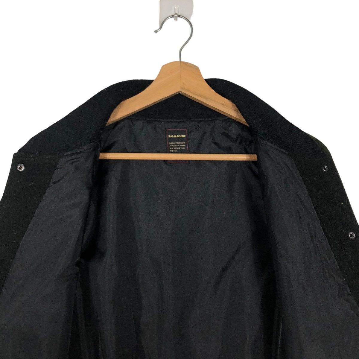 Japanese Brand 🔥90’s Vintage Varsity Jacket Rag Machine Big Logo Size US L / EU 52-54 / 3 - 11 Thumbnail