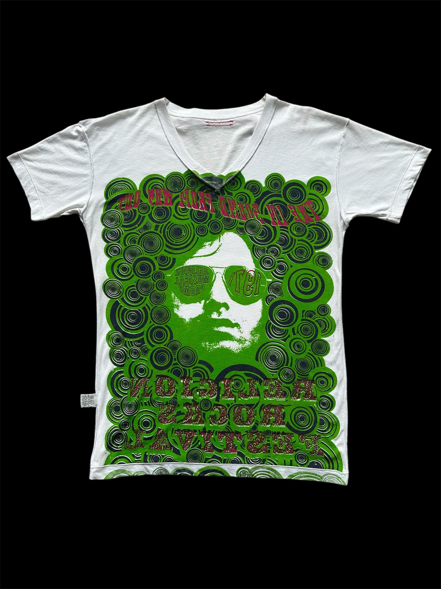 Vintage Rare!! Inside Out Printed 1971 Japan Religion Rocks Festival Size US S / EU 44-46 / 1 - 7 Thumbnail