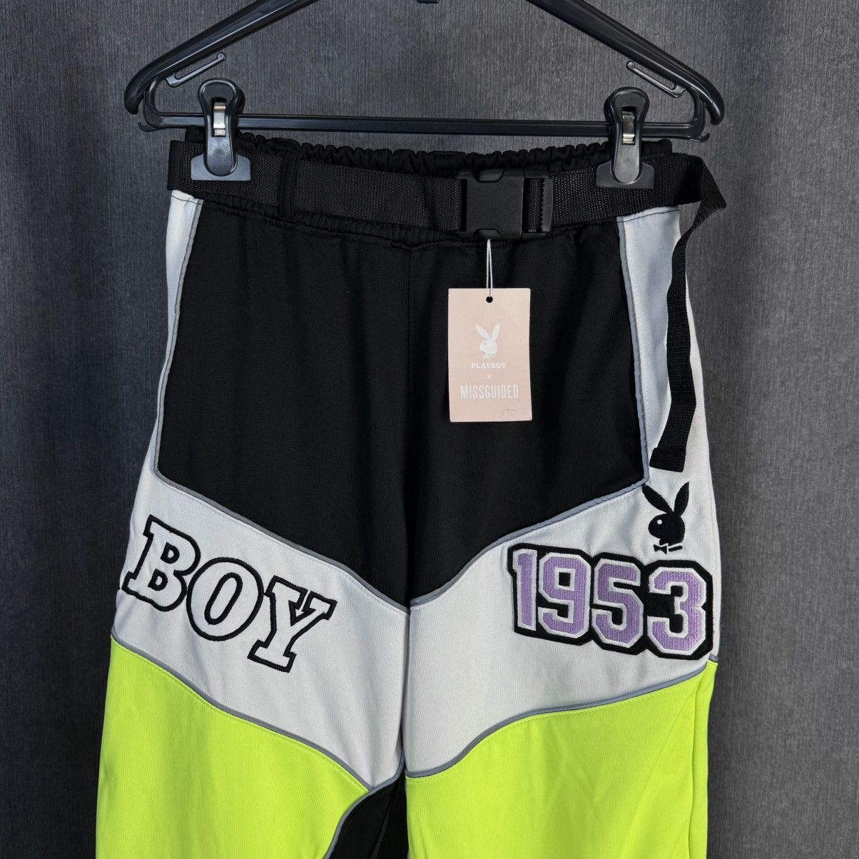Playboy Playboy x Missguided High Waisted Panel Trousers pants Y2K Size 26" / US 2 / IT 38 - 2 Thumbnail