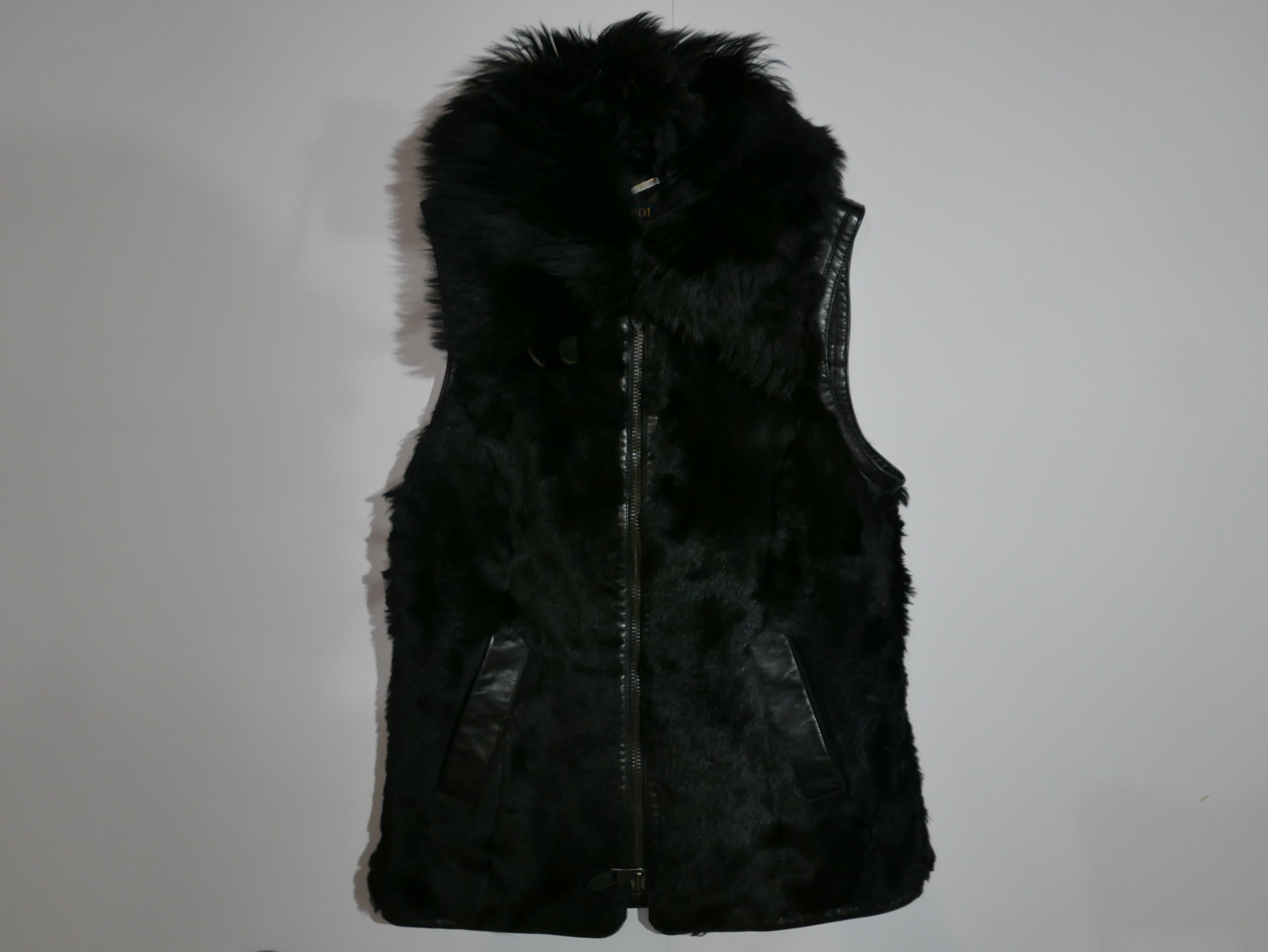 Polo Ralph Lauren Polo Ralph Lauren Vest Jacket Shearling Leather Fur Black XS Size XS / US 0-2 / IT 36-38 - 1 Thumbnail