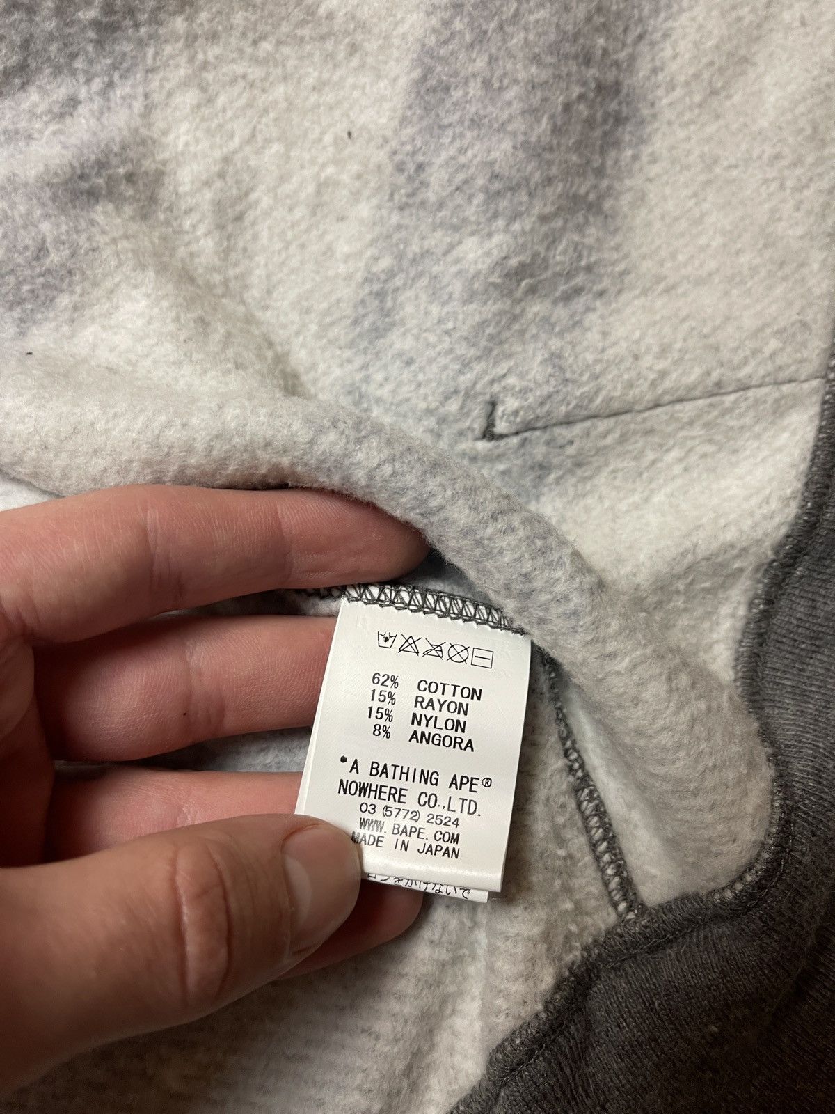 Bape Bape Cashmere Hoodie Size US L / EU 52-54 / 3 - 4 Thumbnail