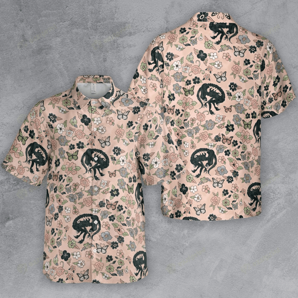 The Unbranded Brand Xenomorph Alien Garden Button Down Shirt Size US S / EU 44-46 / 1 - 2 Thumbnail