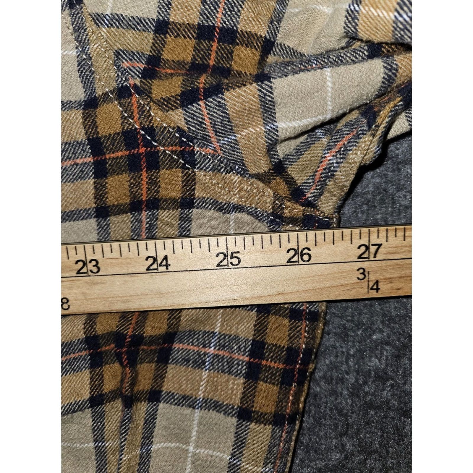 Eddie Bauer Eddie Bauer Shirt Mens 2XL Beige Plaid Flannel Button Front Long Sleeve Casual Size US XXL / EU 58 / 5 - 3 Thumbnail