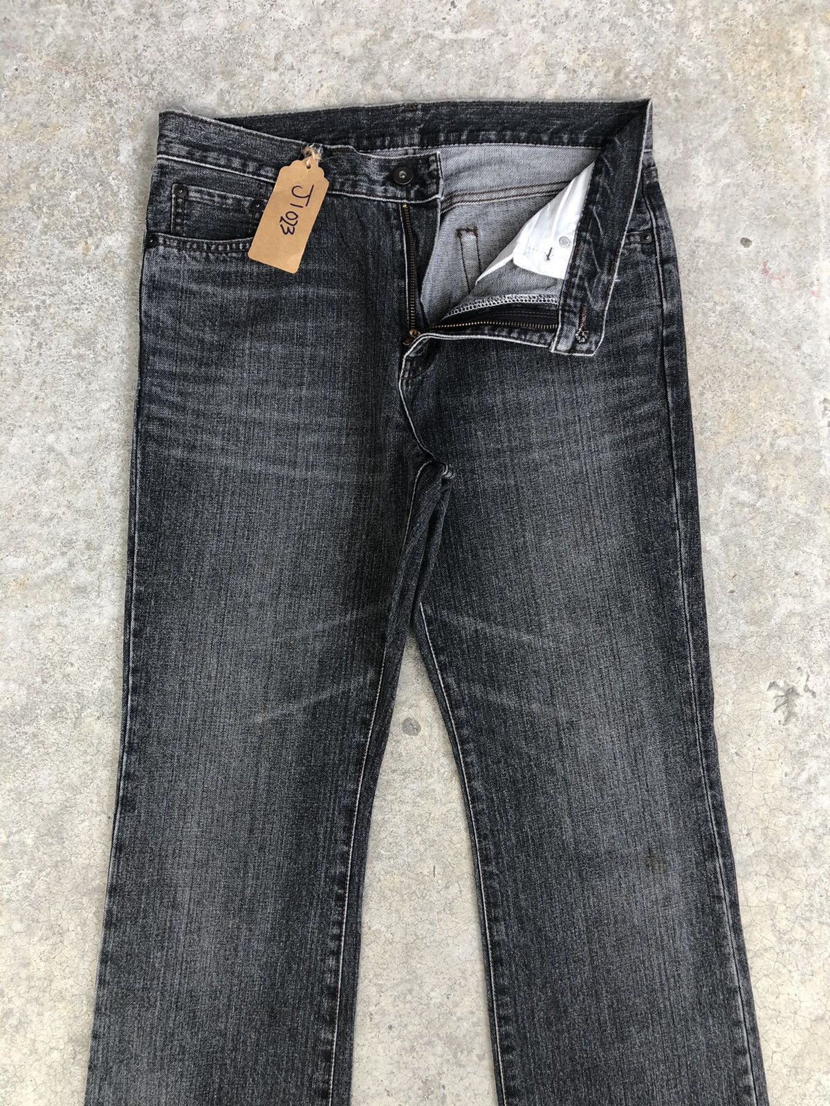 If Six Was Nine Japanese Uniqlo Flared Jeans Distressed Jeans Size US 32 / EU 48 - 3 Thumbnail