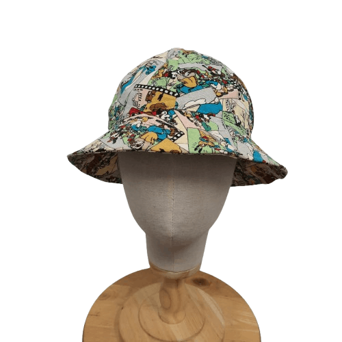 Vintage 💥 Vintage disney mickey mouse cartoon comic full print hat Size ONE SIZE - 1 Thumbnail